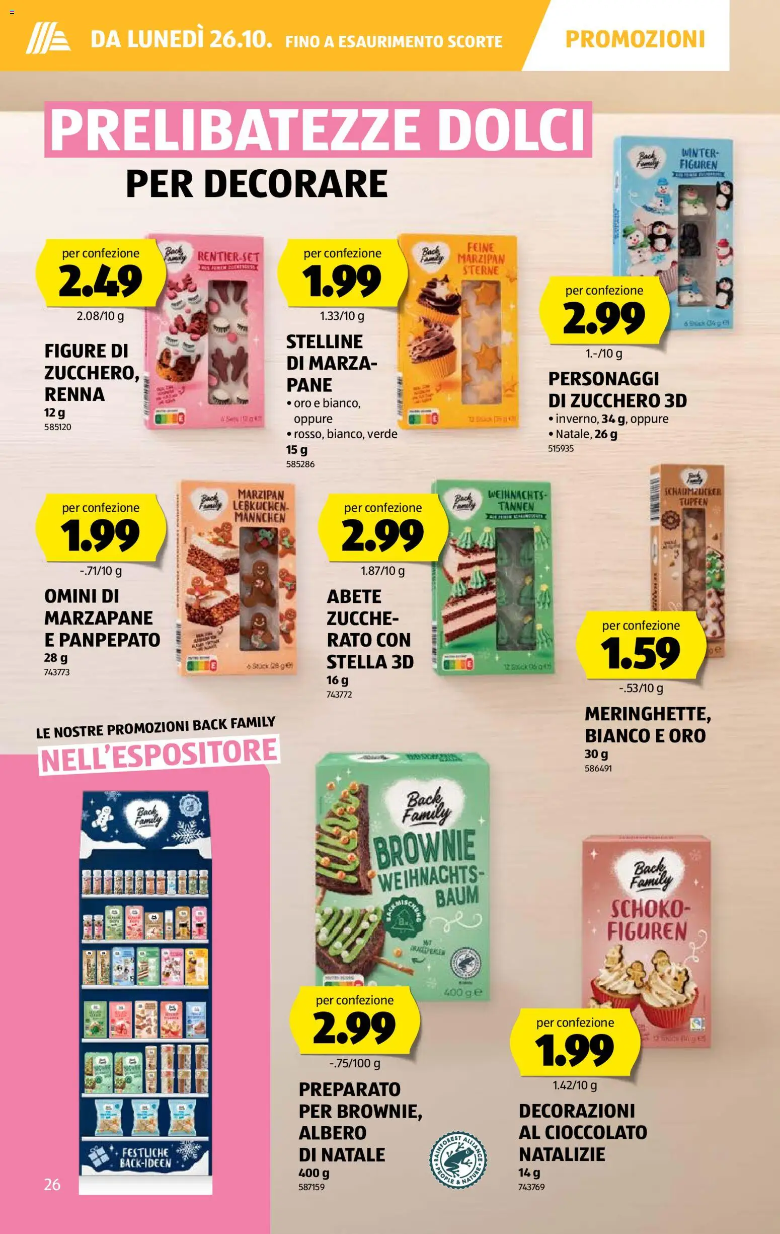 Aldi aktionen IT – gültig ab 22.10.2026 | Seite: 26 | Produkte: Pane