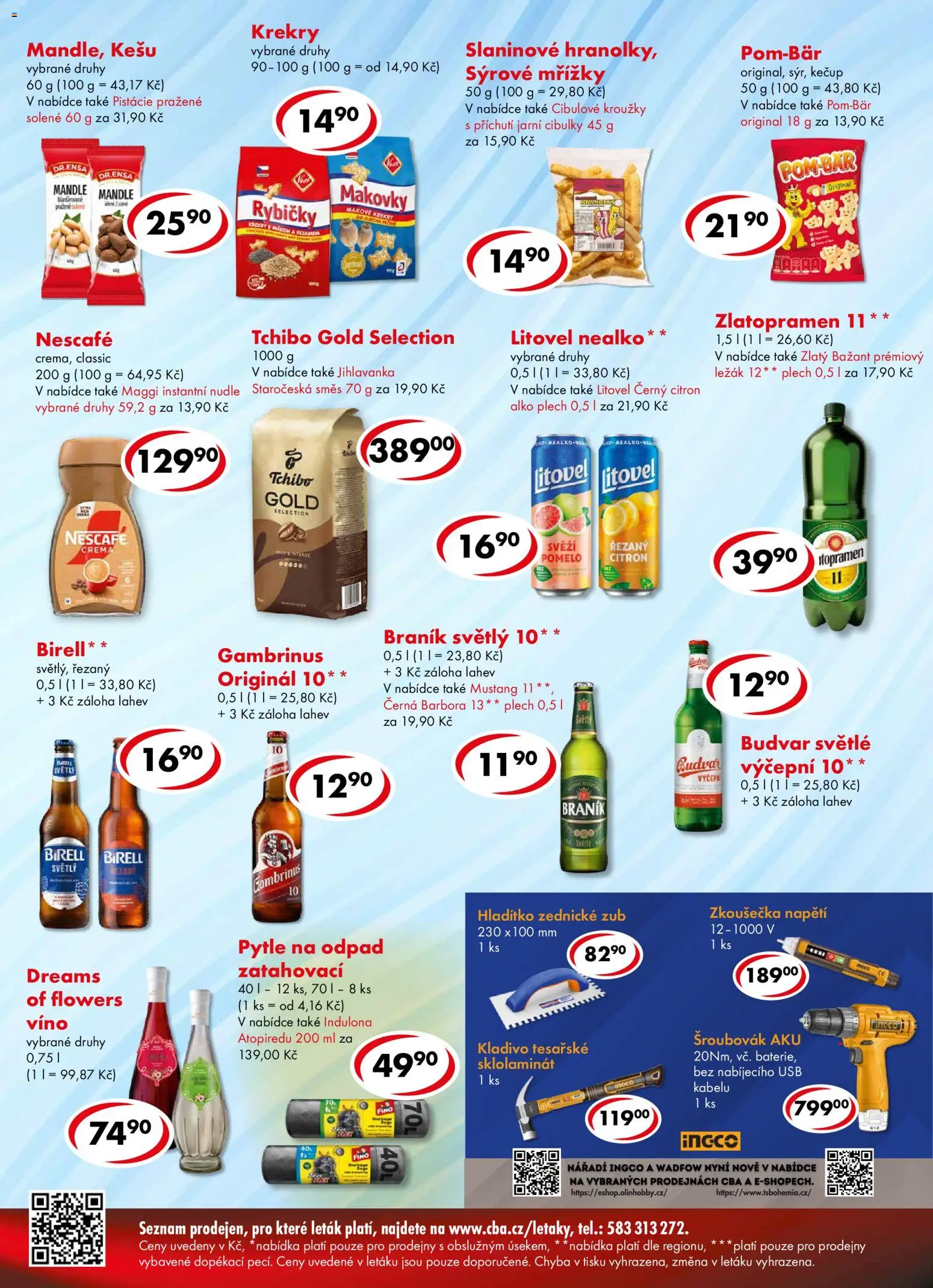 CBA leták - Premium od 22.07.2026 | Strana: 6 | Produkty: Kešu, Budvar, Nářadí, Crema