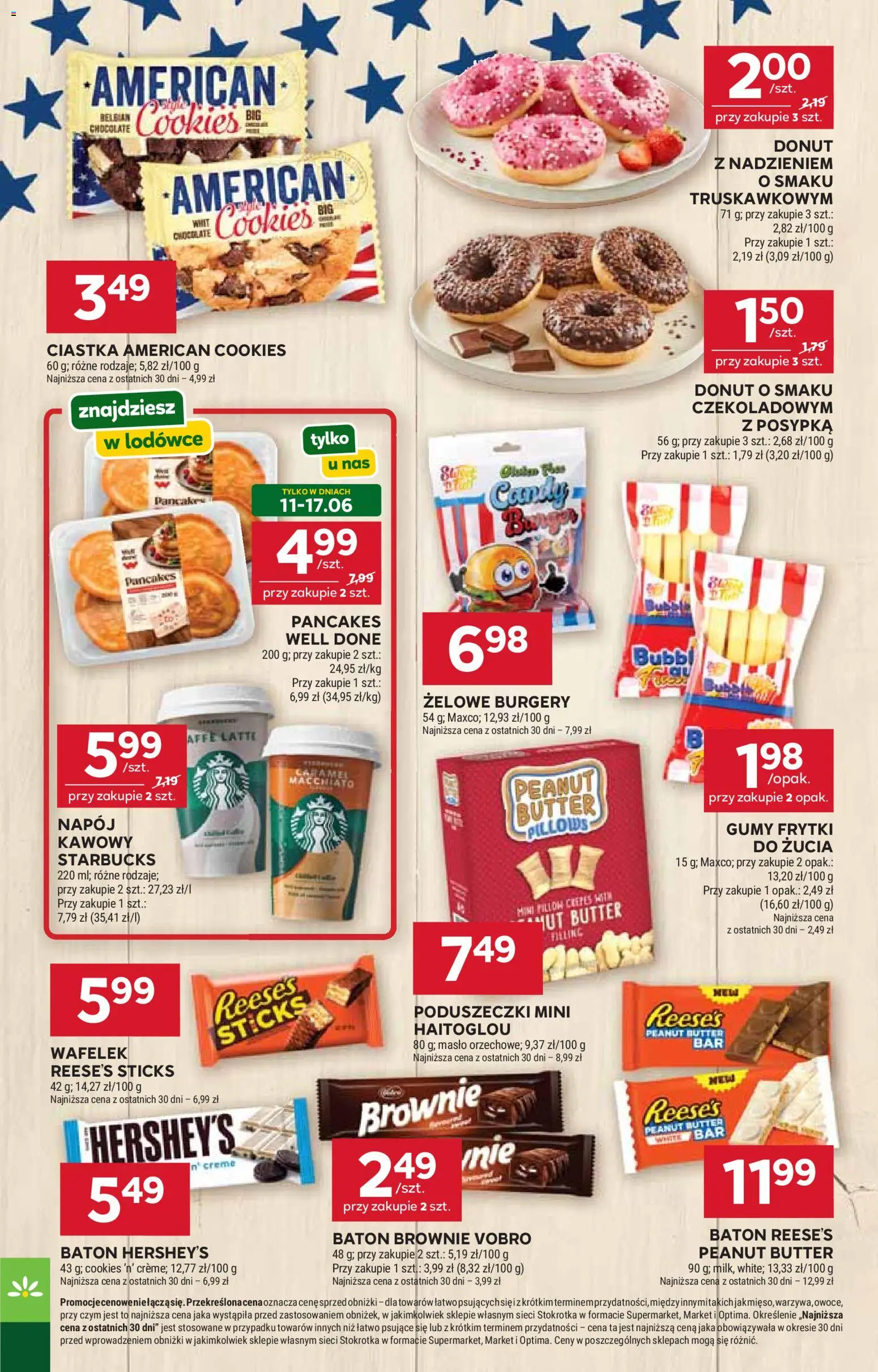 Stokrotka gazetka - Ameryka Północna w Kuchni od 11.06.2026 | Strona: 5 | Produkty: Gumy, Donut, Ciastka, Frytki