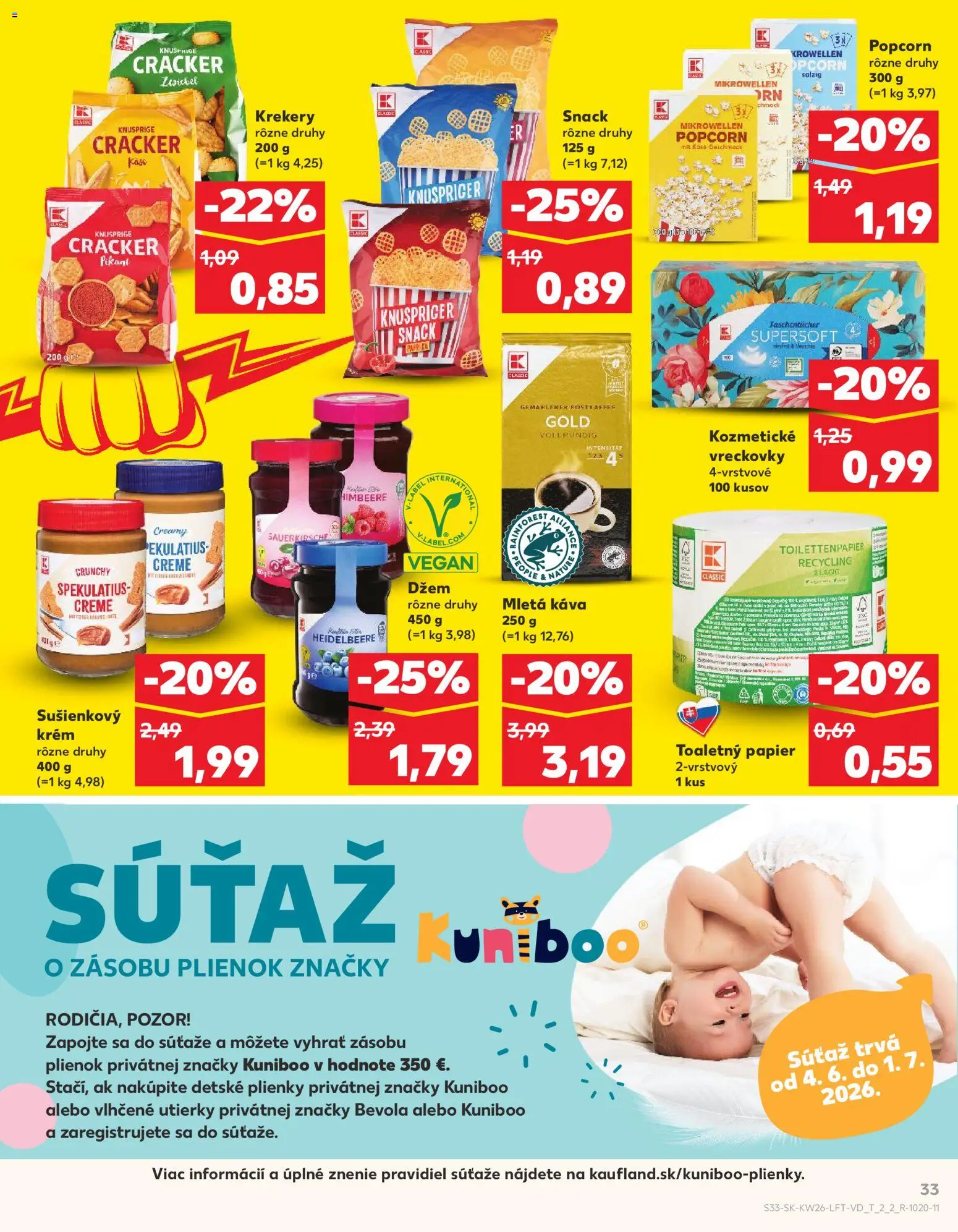 Nové Kaufland akcie – leták je platný od 25.06.2026 | Strana: 33