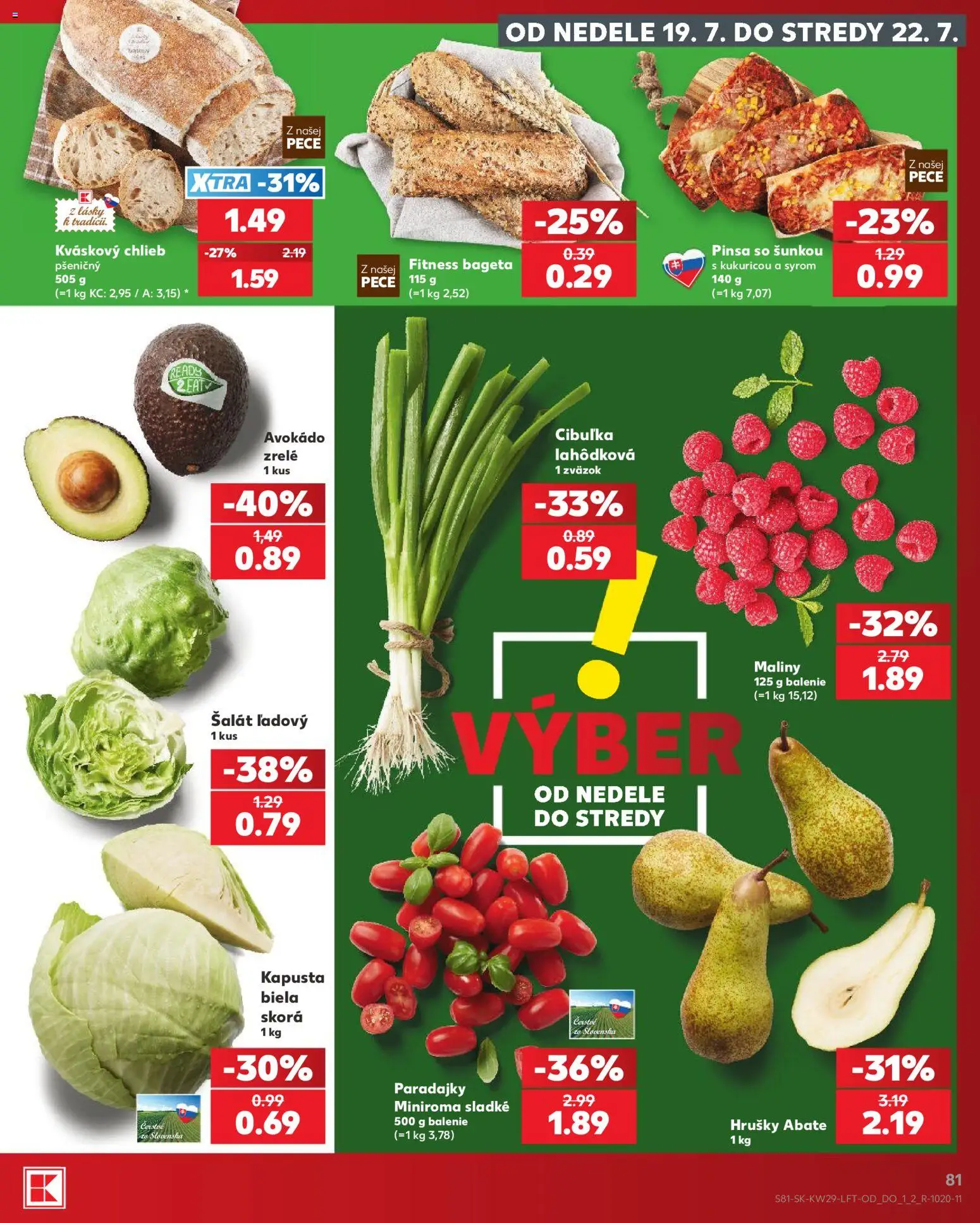 Kaufland SK akciós ujság - amely érvényes a következő dátumtól: 2026.07.16. | Oldal: 81 | Termékek: Avokádó, Só