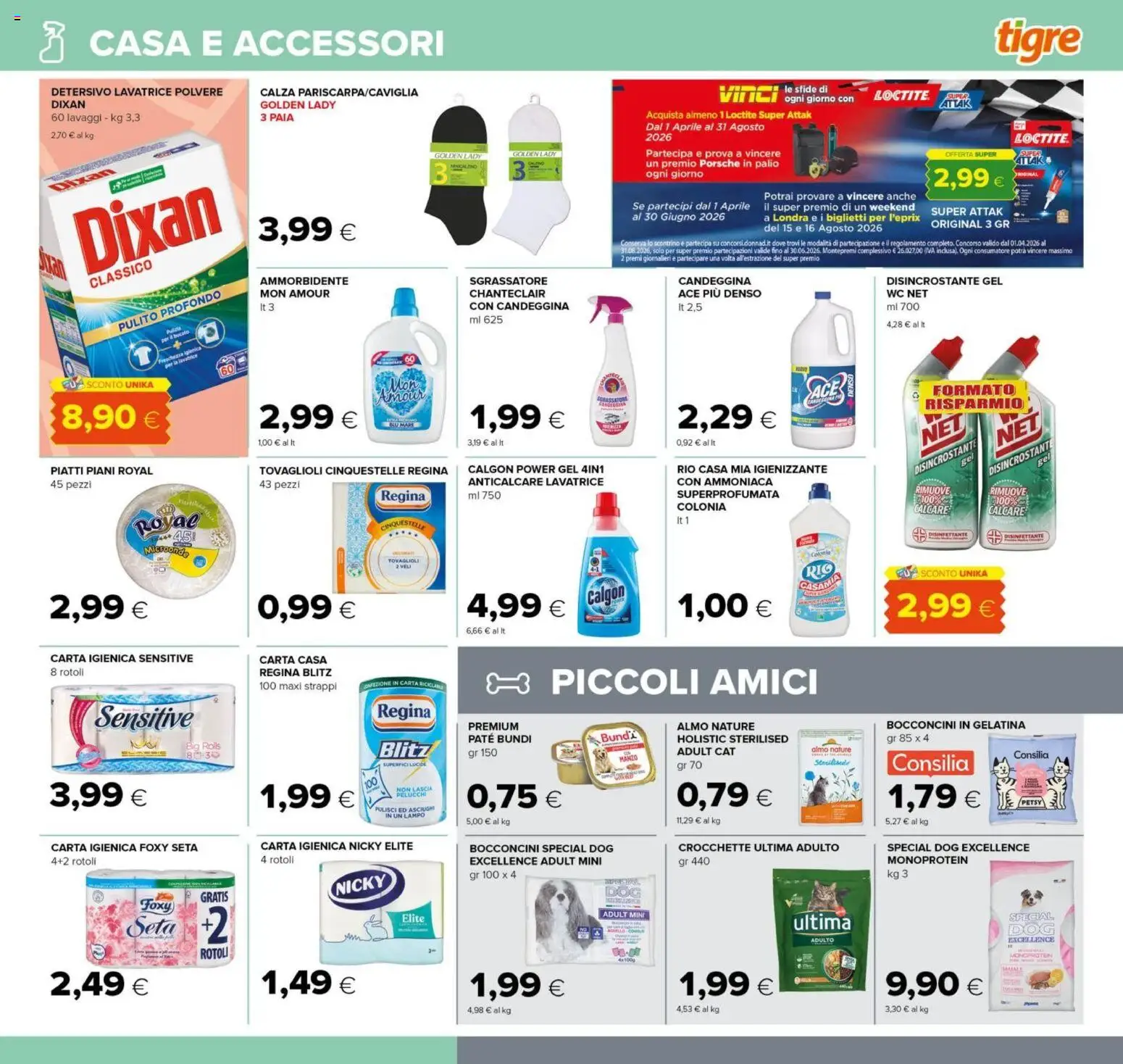 Volantino Tigre del 07.05.2026 | Pagina: 19 | Prodotti: Paté, Microonde, Candeggina, Sgrassatore
