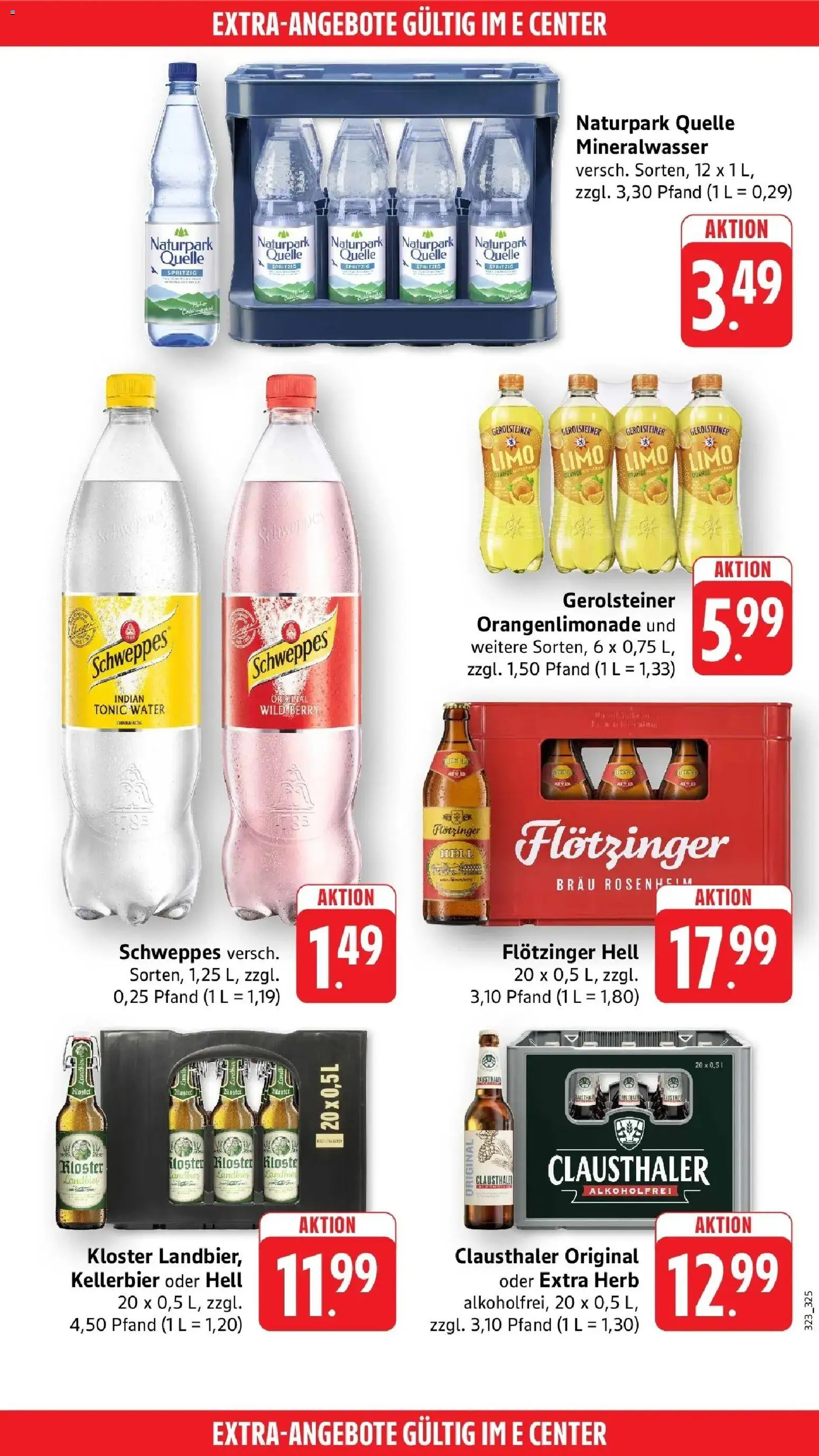 E center Prospekt Mutterstadt (ab 17.08.2026) zum Blättern | Seite: 46 | Produkte: Schweppes, Mineralwasser, Gerolsteiner