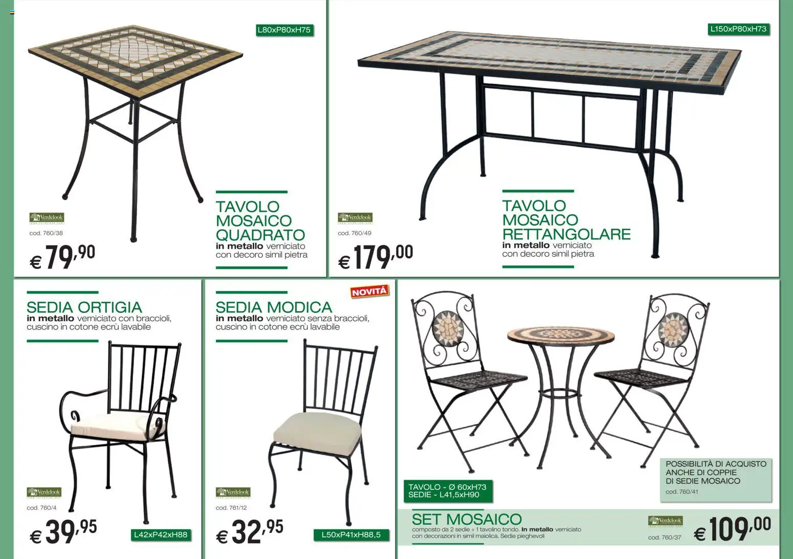 Volantino Brico OK del 05/03/2026 | Pagina: 8 | Prodotti: Tavolino, Tavolo, Sedia, Decorazioni