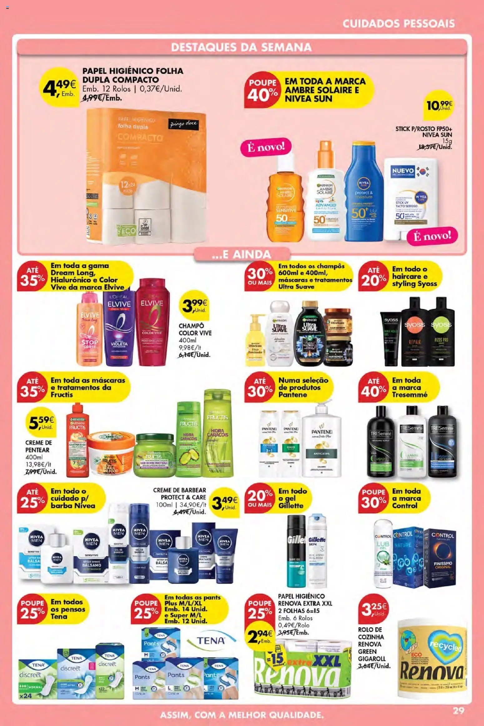 Pingo Doce Poupe Esta Semana Açores │ válido de 21.05.2026 | Página: 29 | Produtos: Papel higiénico, Shampoo, Creme