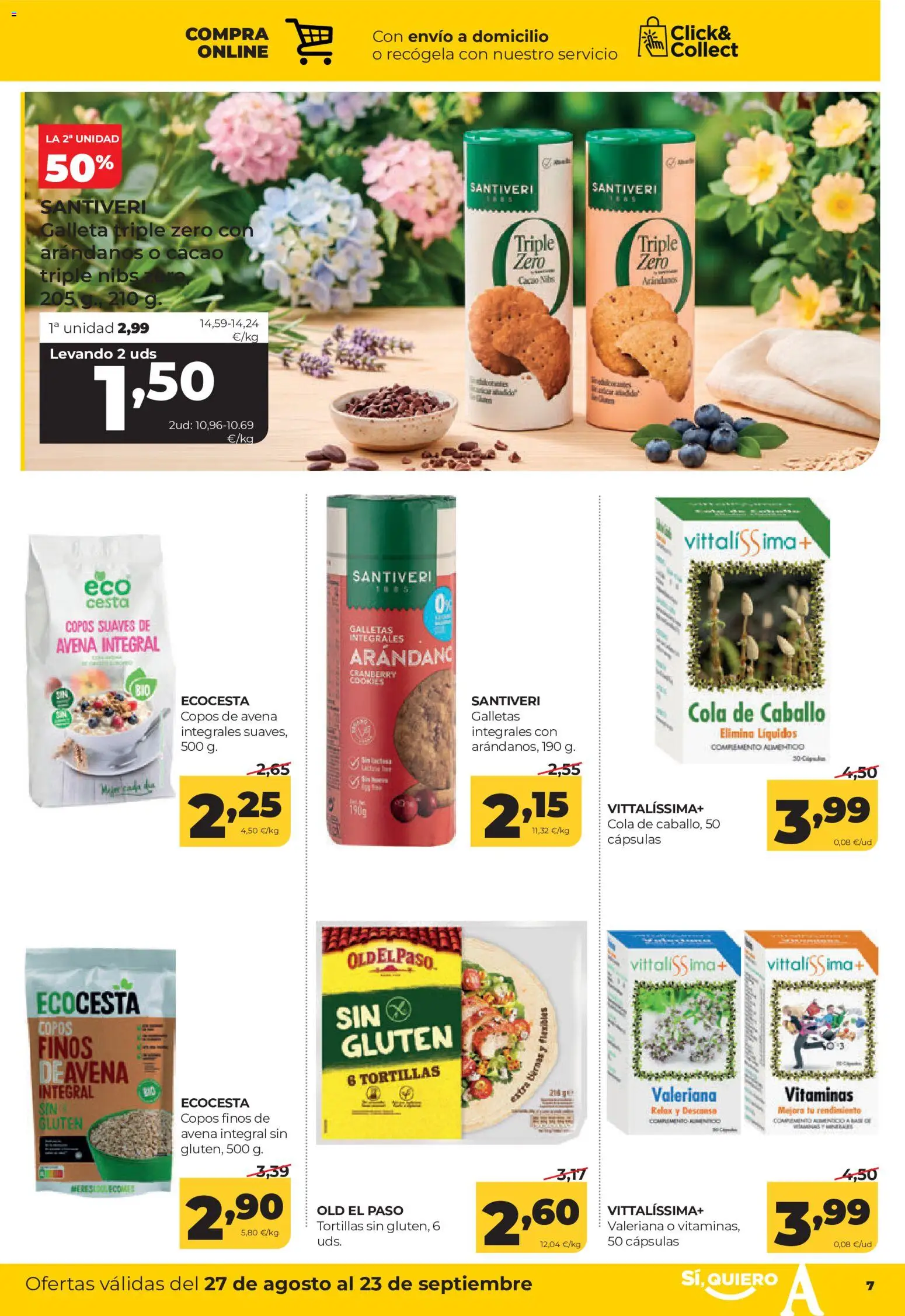Alimerka folleto Castilla y León │ válido desde el 27/08/2026 | Página: 7 | Productos: Cápsulas, Galletas, Arándanos, Cacao