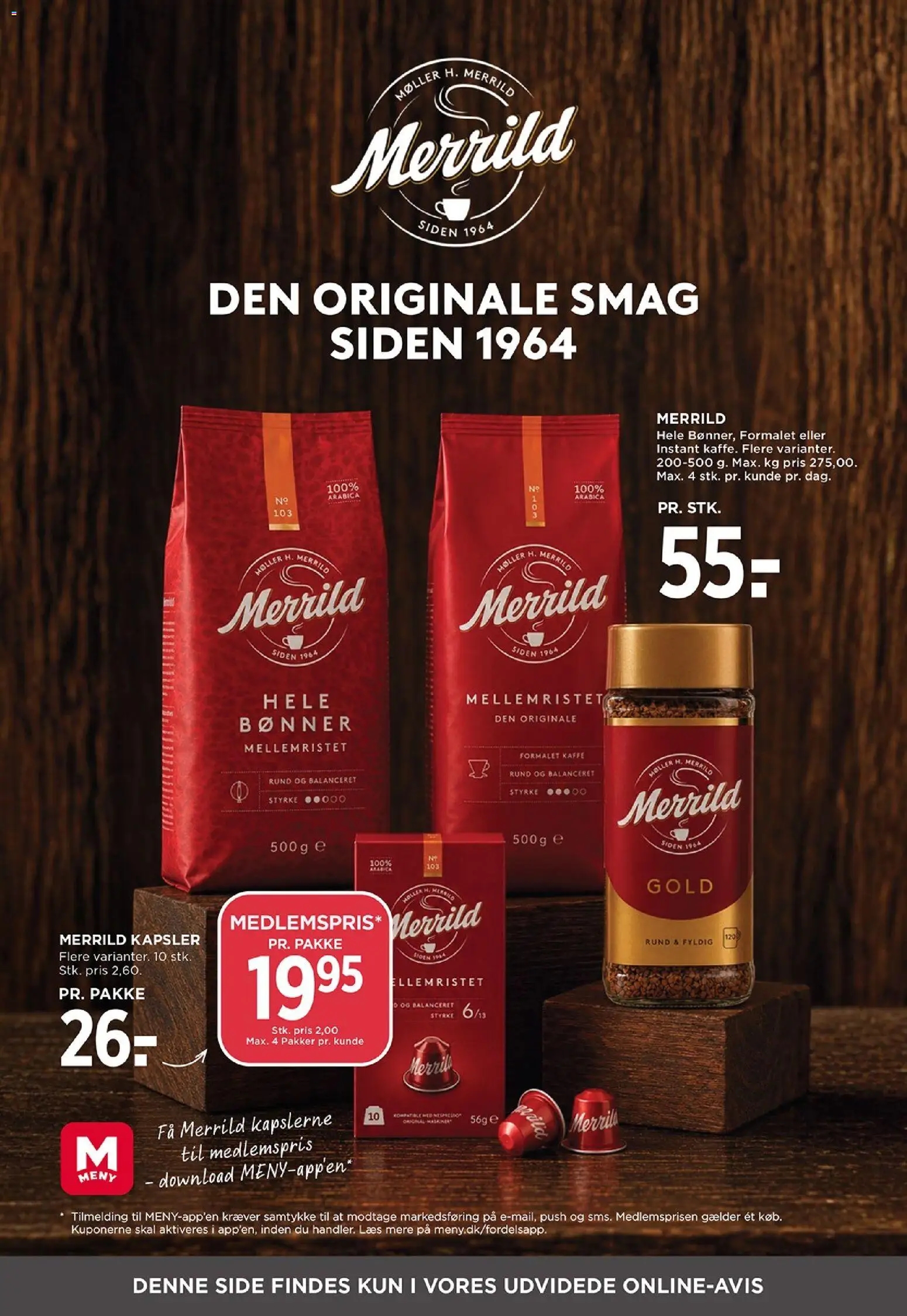 Meny tilbudsavis – gyldig fra 04/09/2026 | Side: 37 | Produkter: Kaffe, Bønner