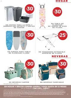 Vista previa Hipercor catálogo válido desde el 30/07/2026 | Página: 45 | Productos: Ropa, Tendedero, Tabla de planchar