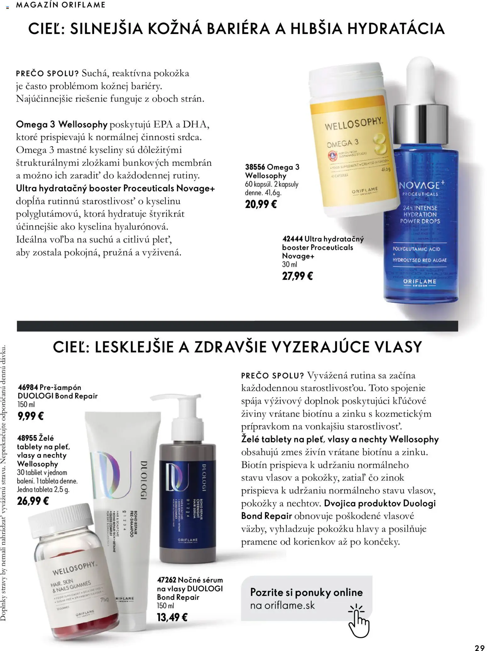 Nové Oriflame akcie – leták je platný od 30.09.2026 | Strana: 29 | Produkty: Omega 3, Omega