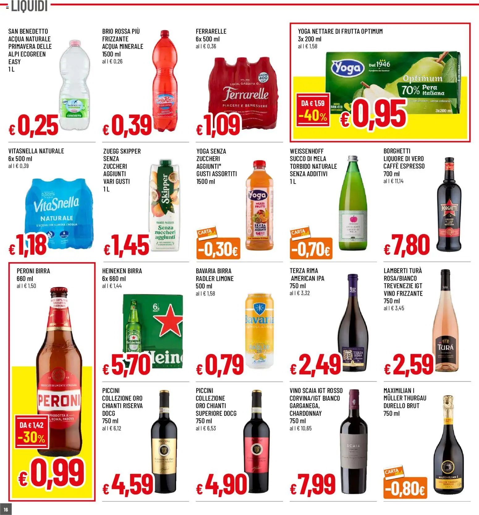 Volantino Famila del 30/07/2026 | Pagina: 16 | Prodotti: Frutta, Pera, Scala, Ferrarelle