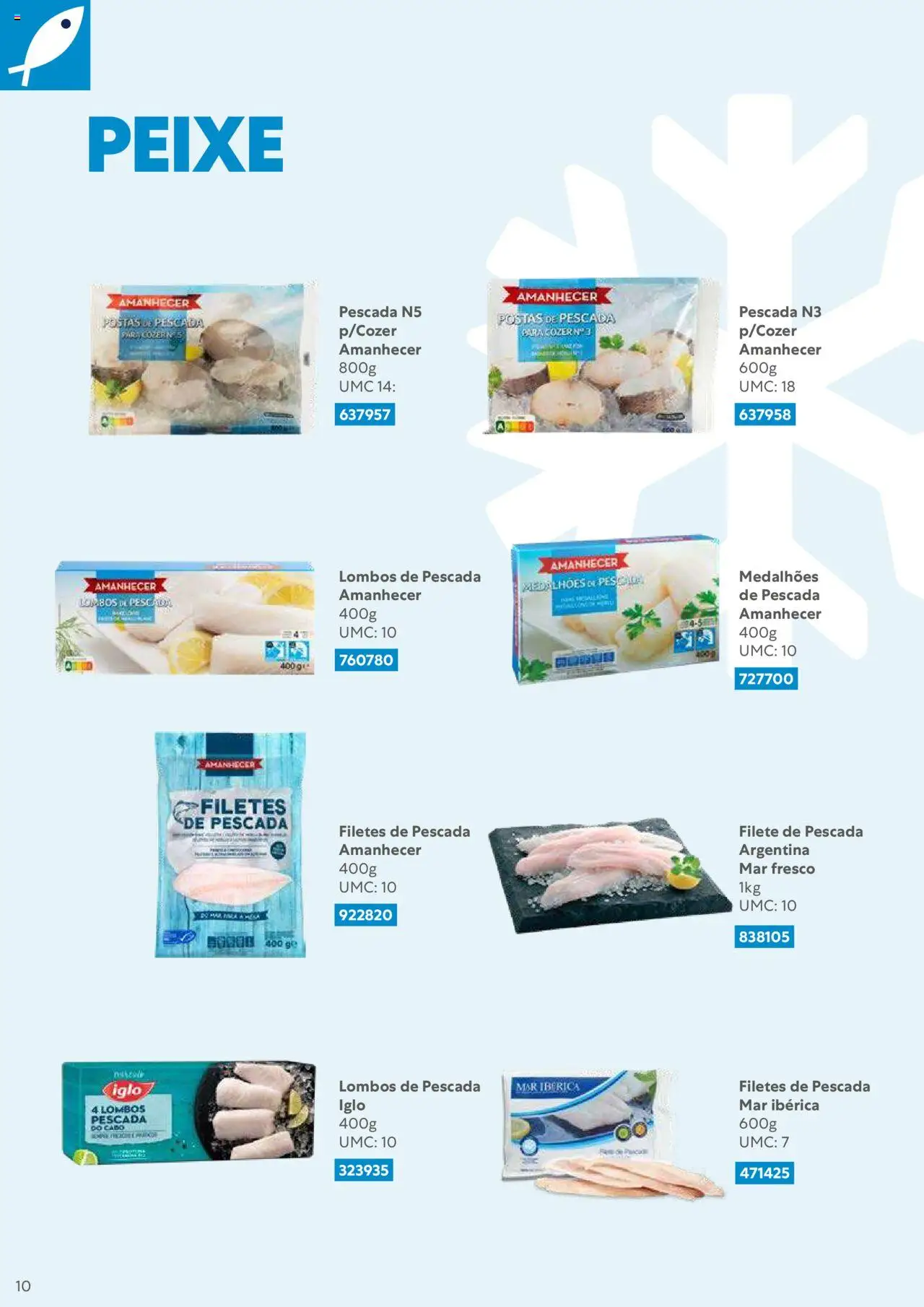Recheio Congelados │ válido de 01/02/2024 | Página: 10 | Produtos: Cabo, Pescada, Peixe