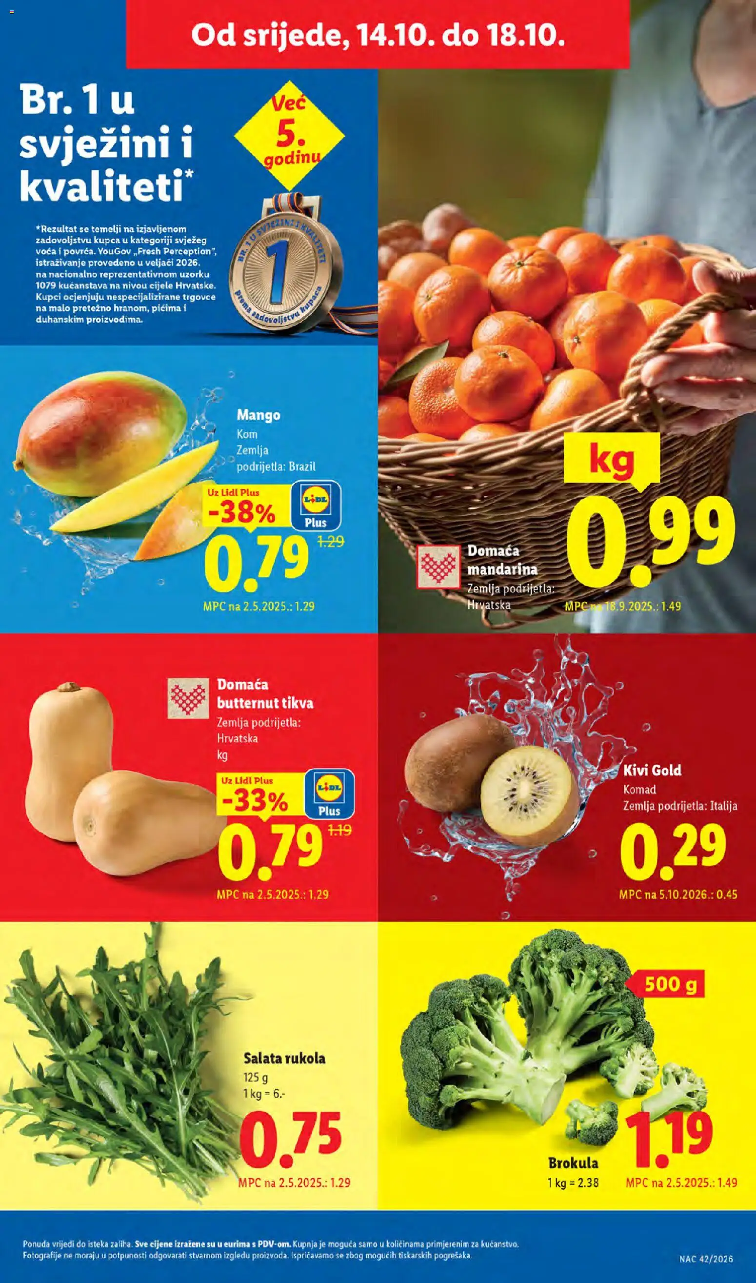 Lidl katalog | vrijedi od 12.10.2026 | Stranica: 53 | Proizvodi: Zemlja, Butternut tikva, Rukola, Mango