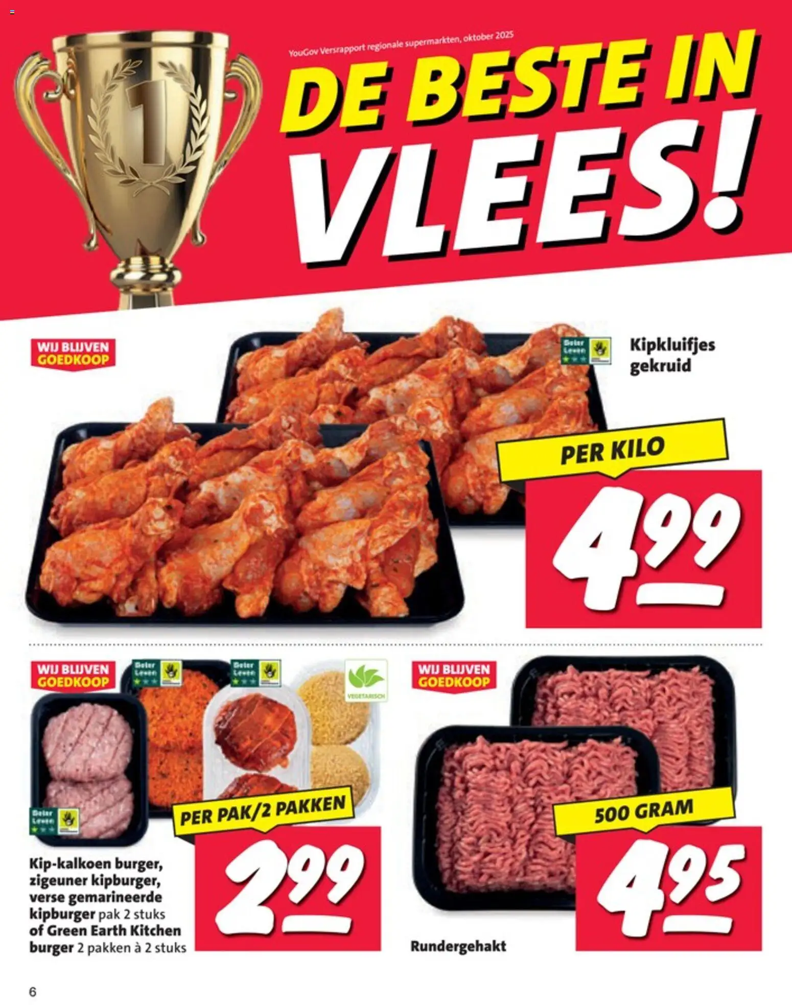 {H1} | Pagina: 6 | Producten: Vlees, Rundergehakt