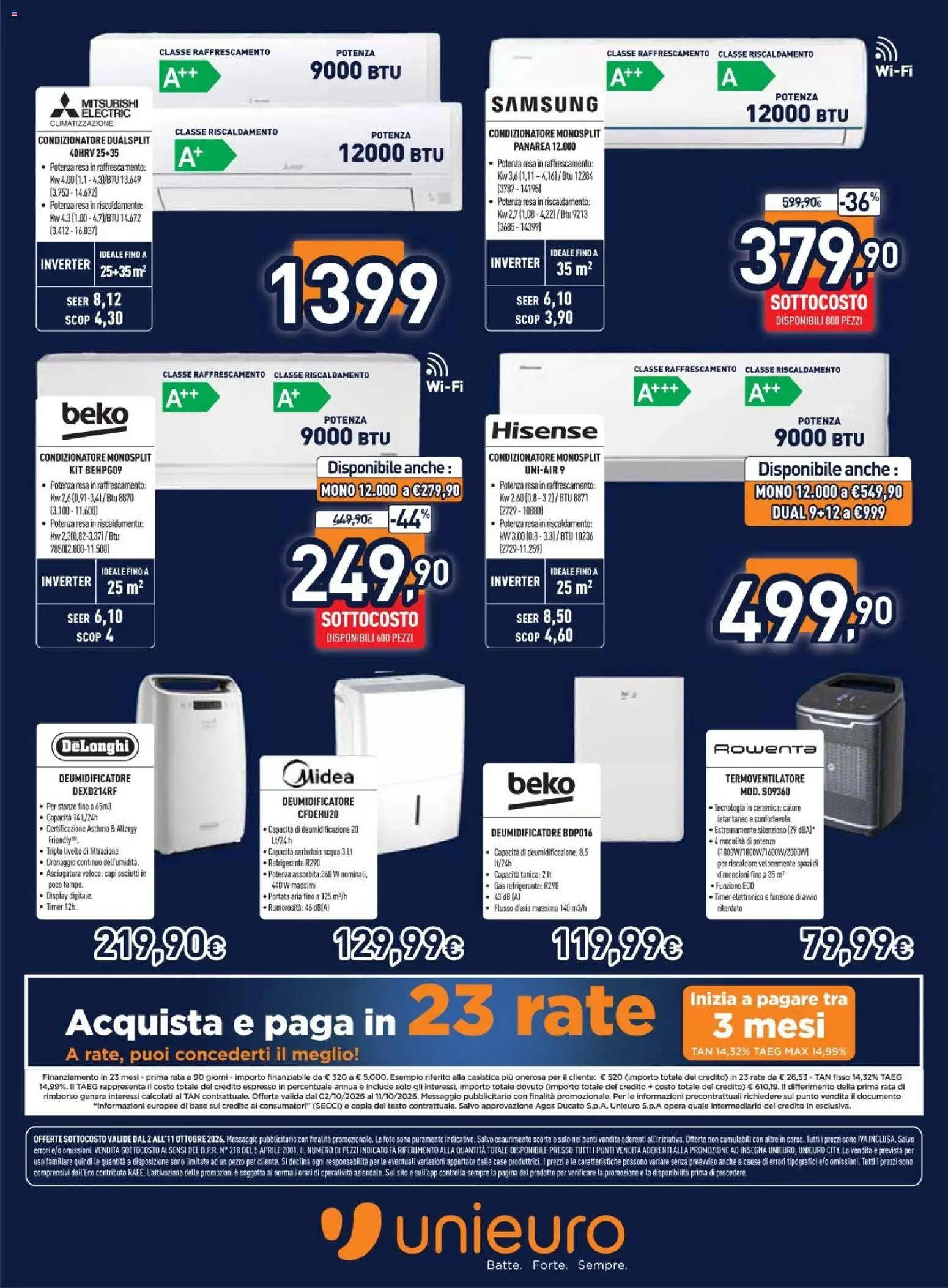 Volantino Unieuro del 02/10/2026 | Pagina: 31