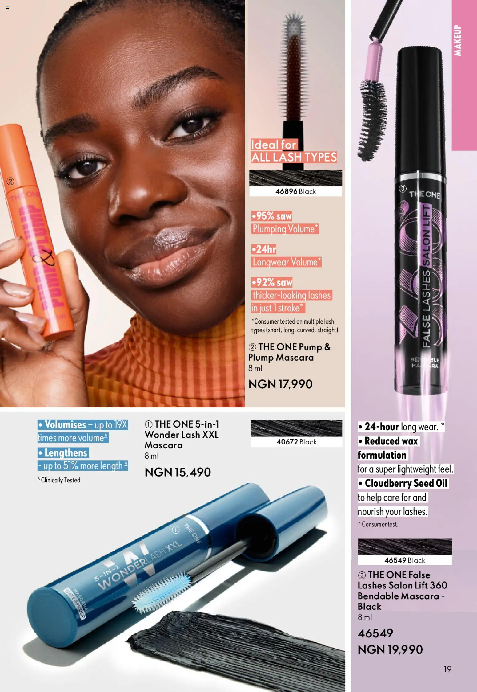 Oriflame Catalogue 2/2026 valid from 01.04.2026 | Page: 19 | Products: Mascara, Oil