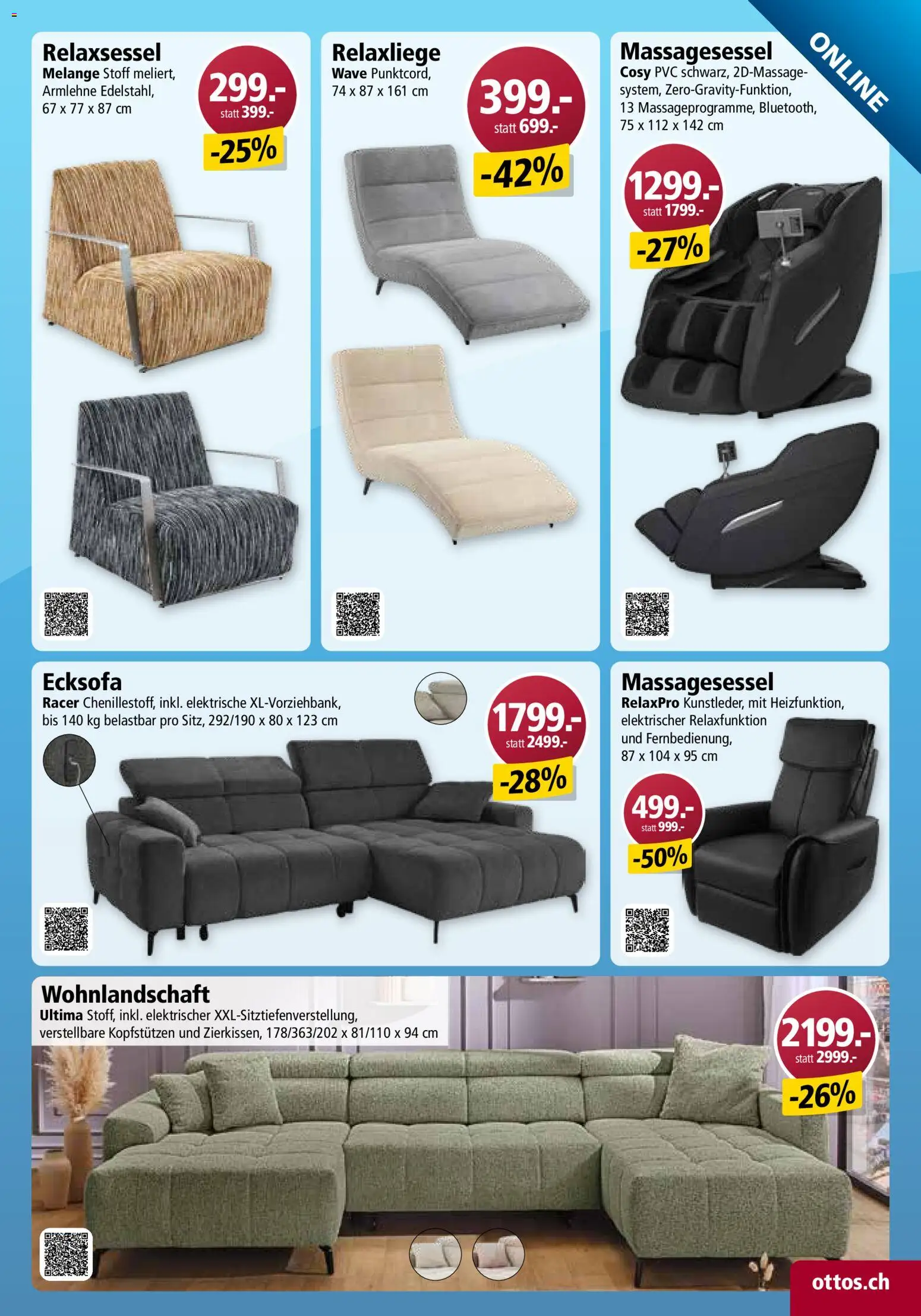 Otto's aktionen Online – gültig ab 10.10.2026 | Seite: 27 | Produkte: Ecksofa, Wohnlandschaft, Relaxsessel