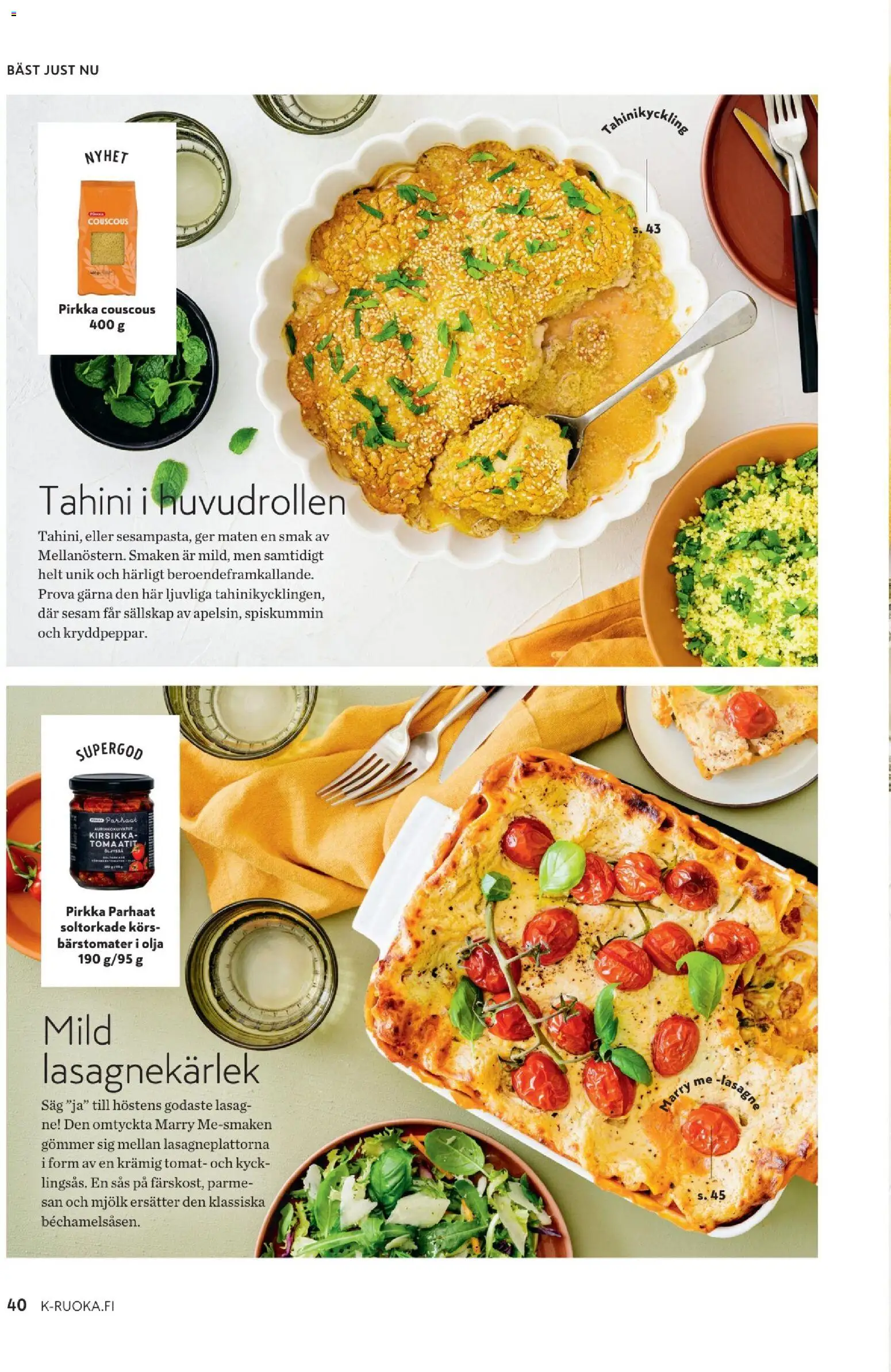 K-Market - K-Mat 9/2026 – voimassa 26/08/2026 alkaen | Sivu: 40 | Tuotteet: Couscous, Tomaatit