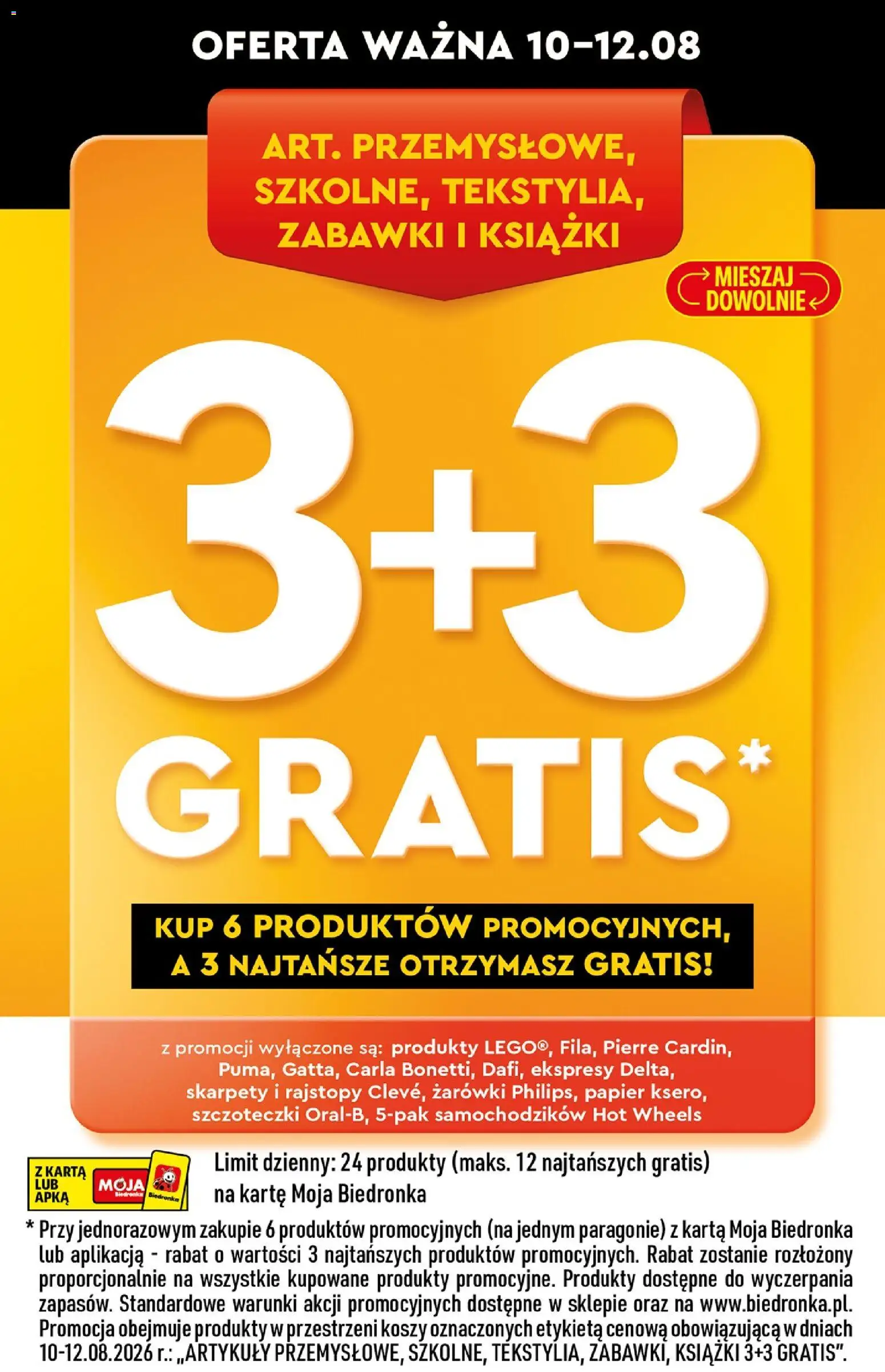 Biedronka gazetka od 10.08.2026 | Strona: 28 | Produkty: Skarpety, Hot wheels, Książki, Żarówki
