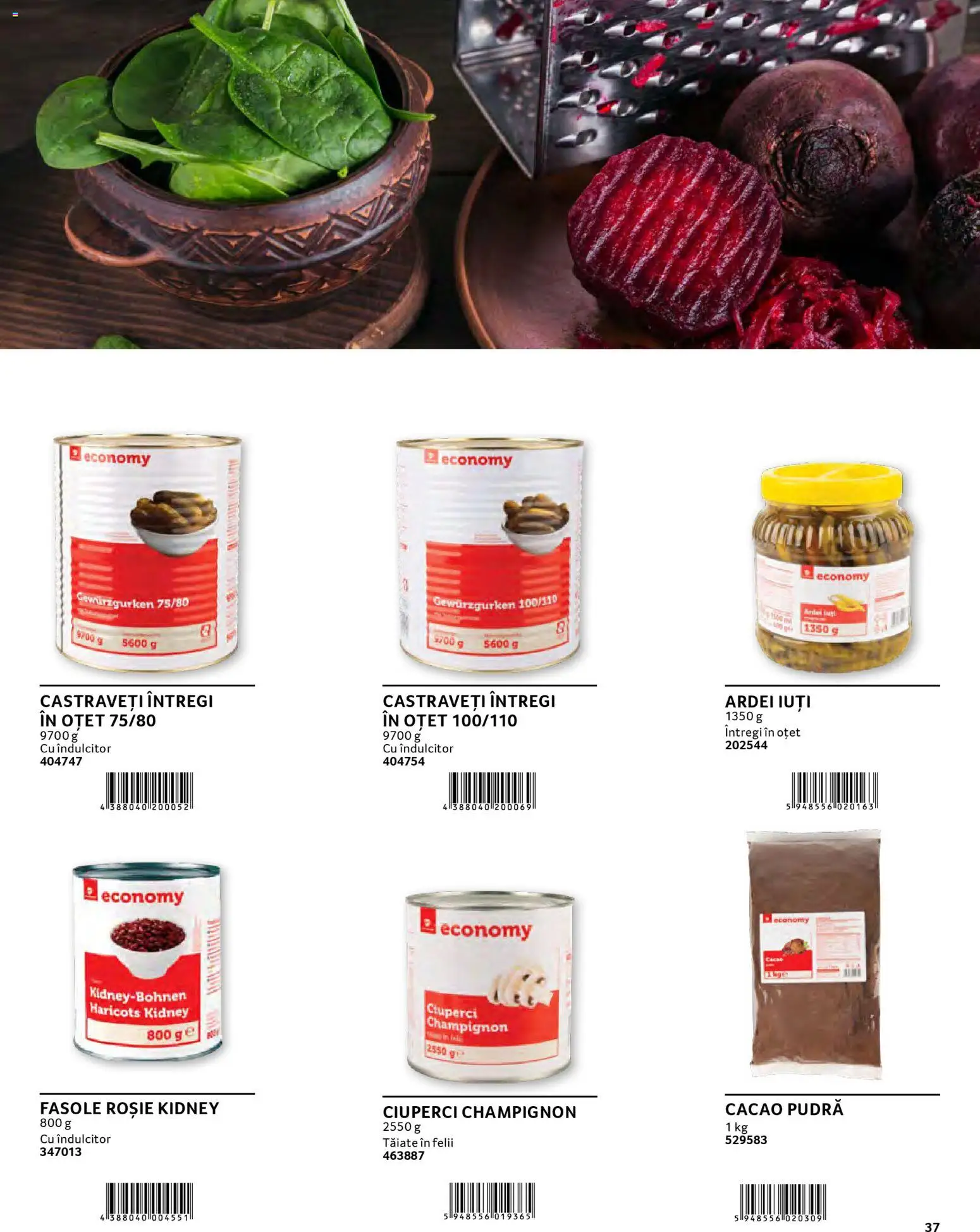 Noul catalog Selgros – valabil de la 30.01.2026 | Pagină: 37 | Produse: Ciuperci, Pudră, Oțet, Cacao
