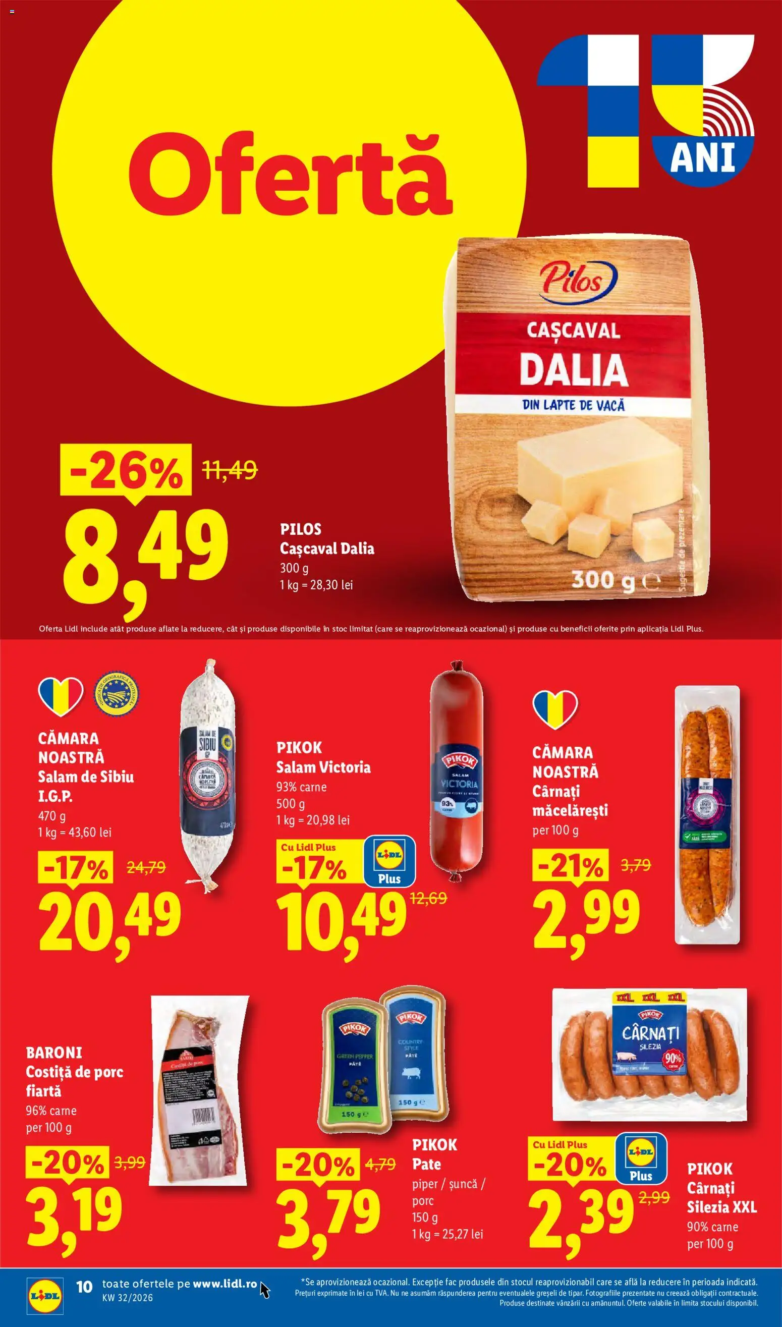 Noul catalog Lidl – valabil de la 03.08.2026 | Pagină: 10 | Produse: Style, Pilos, Lapte, Piper
