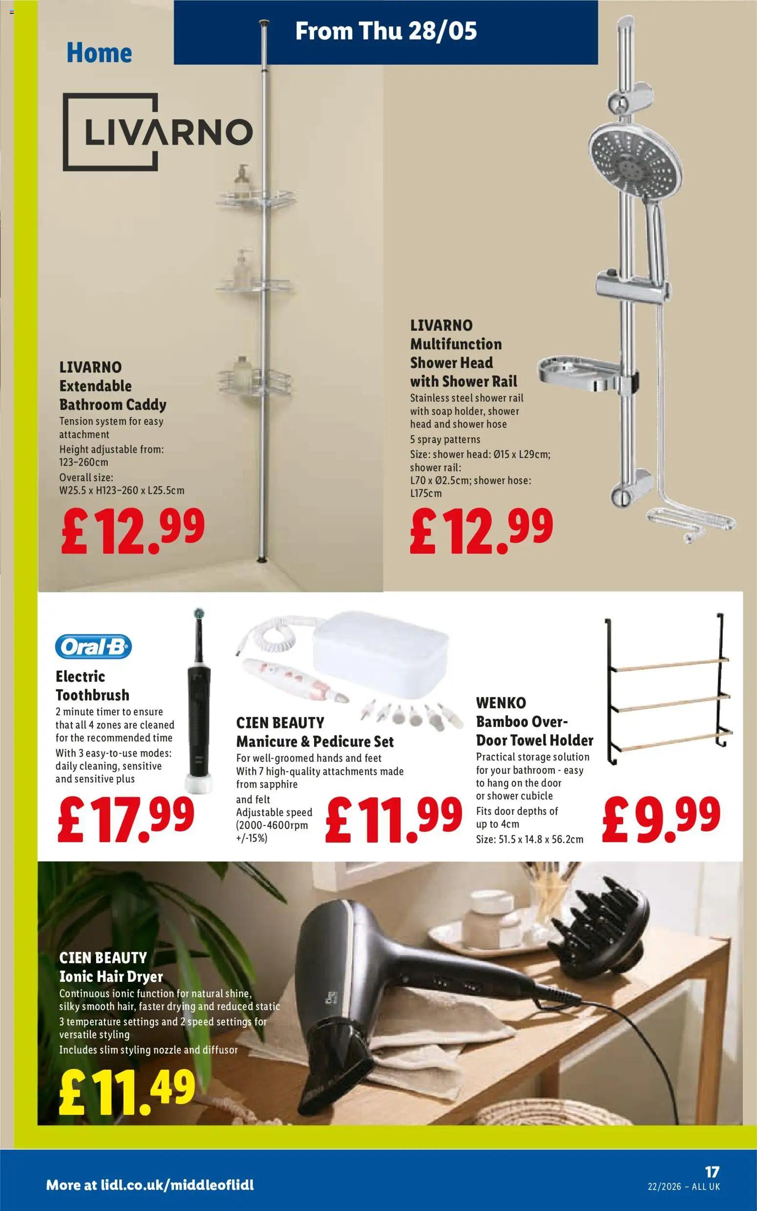{H1} | Page: 17 | Products: Shower, Door, Soap, Towel