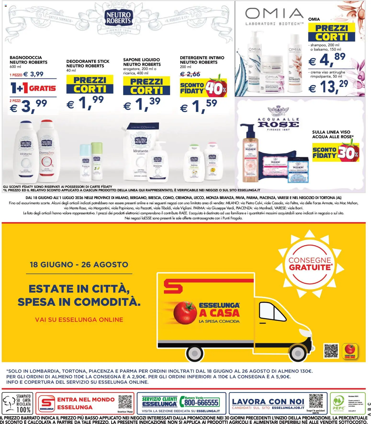 Volantino Esselunga S del 18.06.2026 | Pagina: 29 | Prodotti: Crema, Sapone, Detergente intimo, Acqua