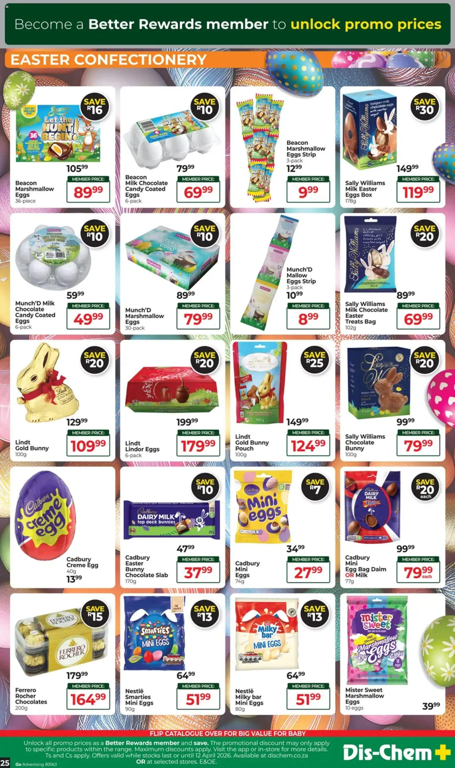 New Dis-Chem catalogue – valid from 17.03.2026 | Page: 25 | Products: Bag, Box, Milk, Eggs