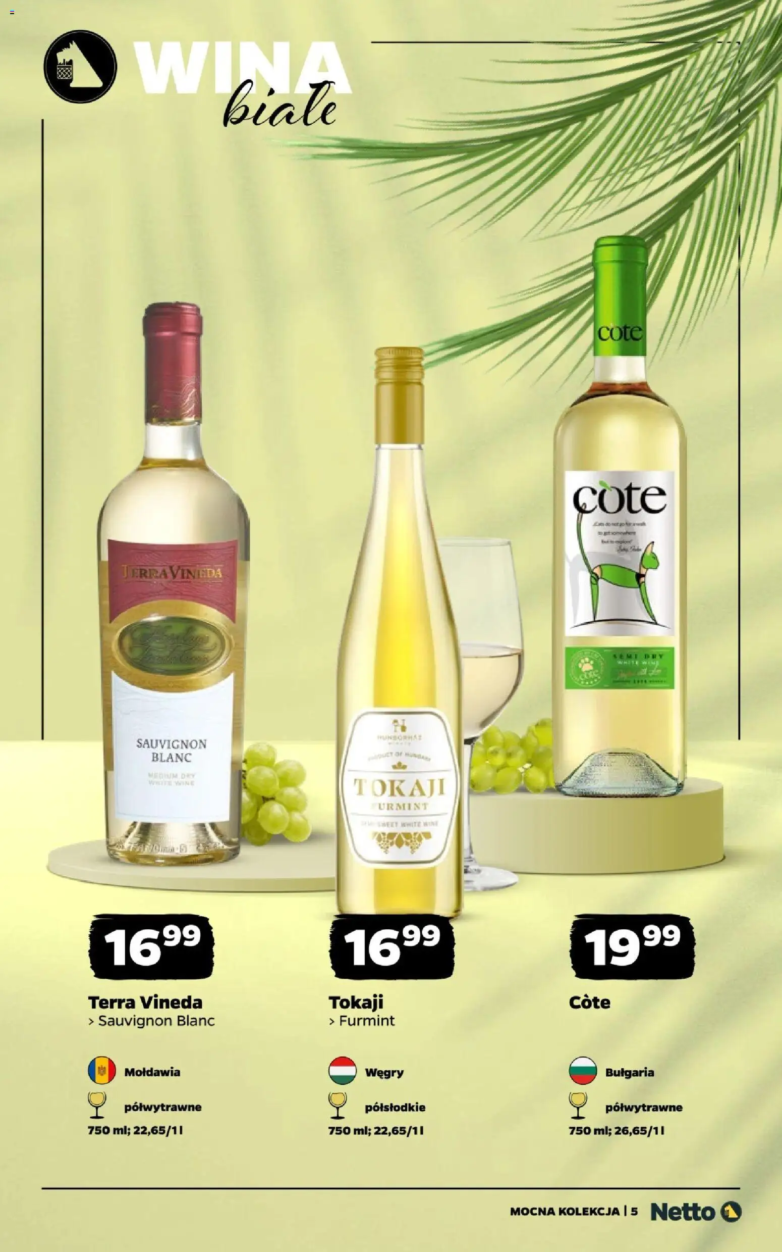 Netto gazetka - Wina od 31.08.2026 | Strona: 5 | Produkty: Wina białe, Sauvignon Blanc