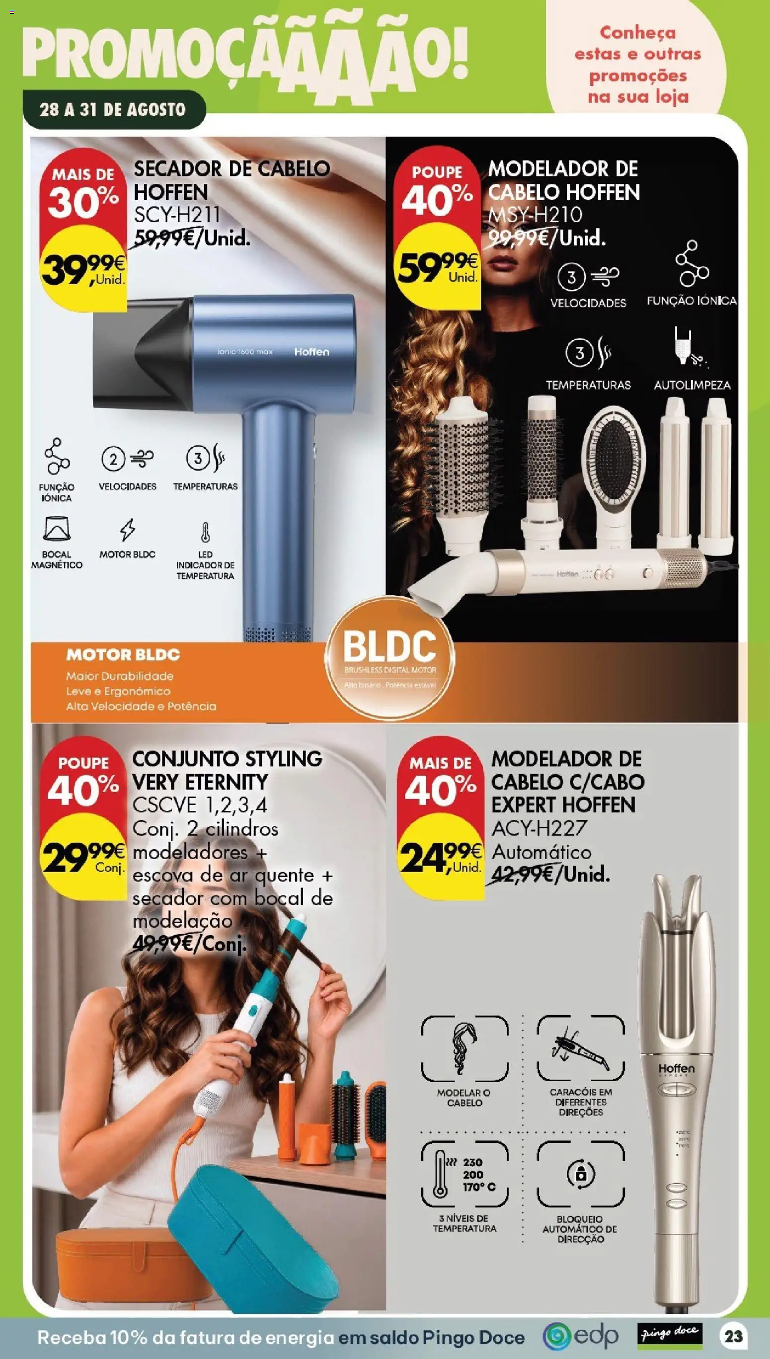 Pingo Doce Poupe este Fim de Semana │ válido de 28/08/2026 | Página: 23 | Produtos: Secador, Secador de cabelo