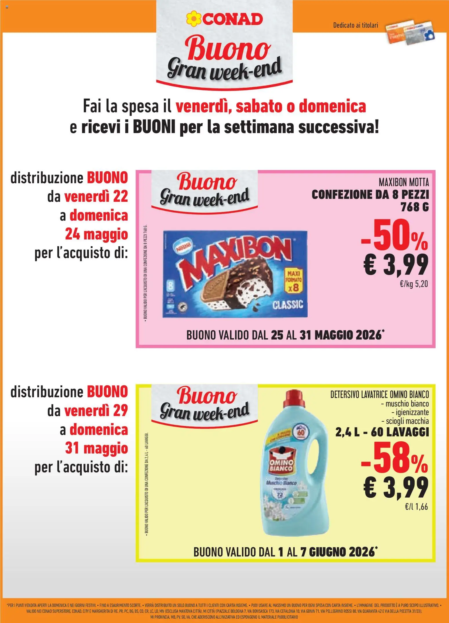 Volantino Conad del 20.05.2026 | Pagina: 18 | Prodotti: Lavatrice