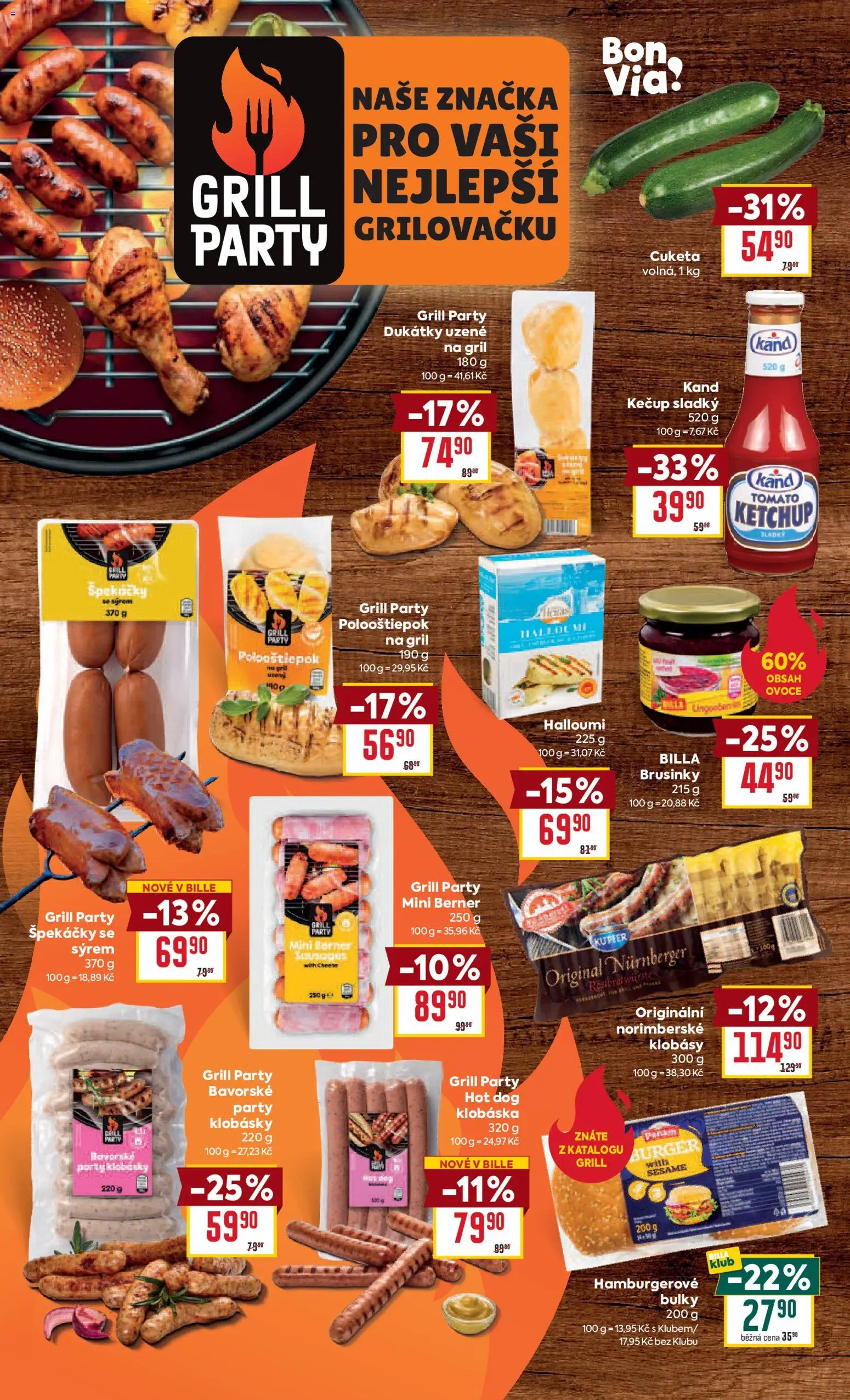 Billa Velký leták od 07.04.2026 | Strana: 12 | Produkty: Burger, Špekáčky, Hot dog, Polooštiěpok