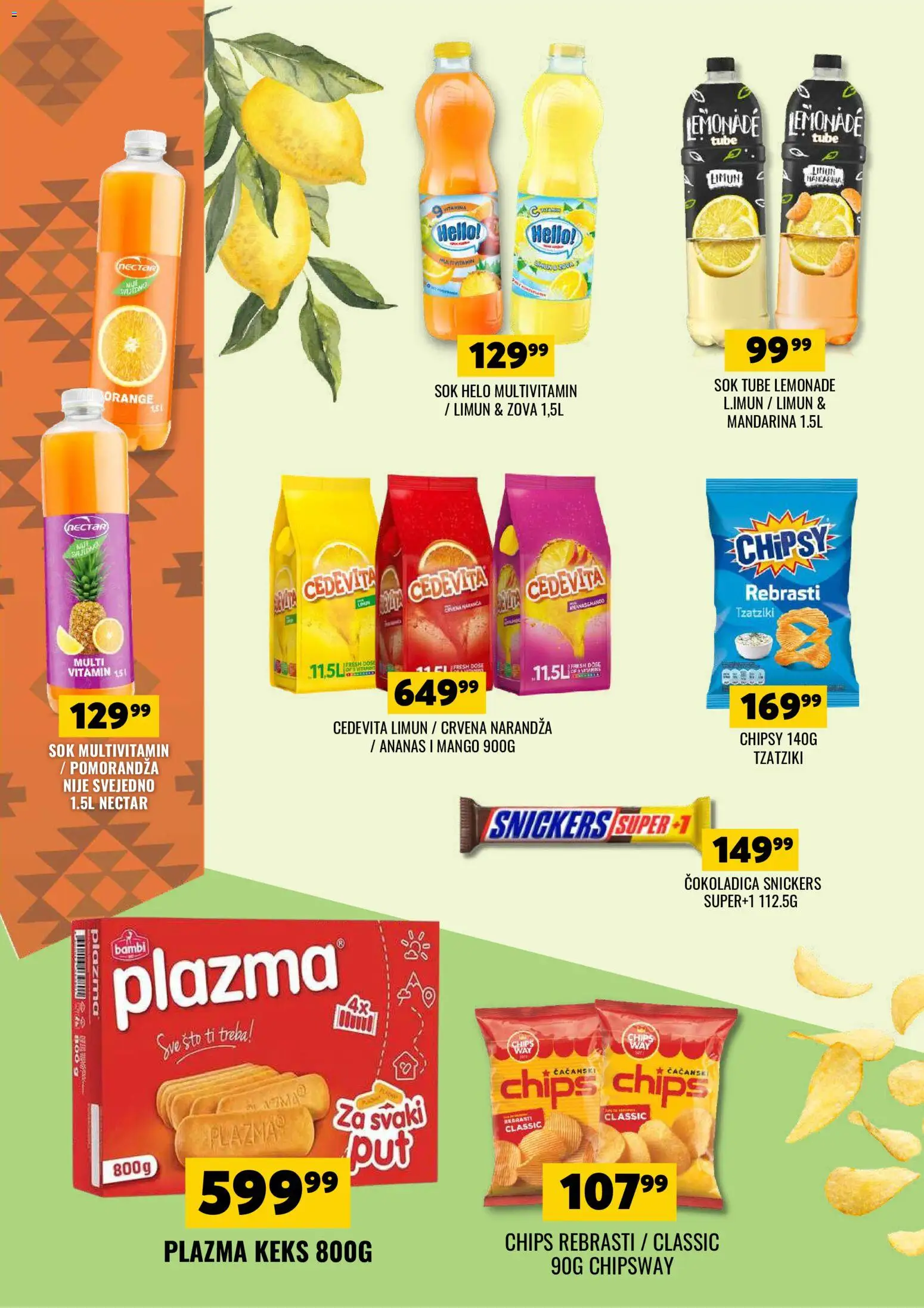 Tekijanka katalog - važi od 17.06.2026 | Strana: 10 | Proizvode: Ananas, Mandarina, Sto, Pomorandza
