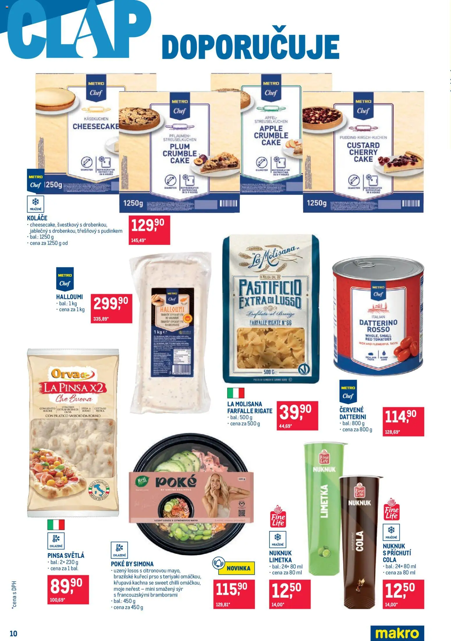 Makro leták - Pro milovníky jídla od 15.07.2026 | Strana: 10 | Produkty: Apple, Cheesecake, Kachna, Smažený sýr
