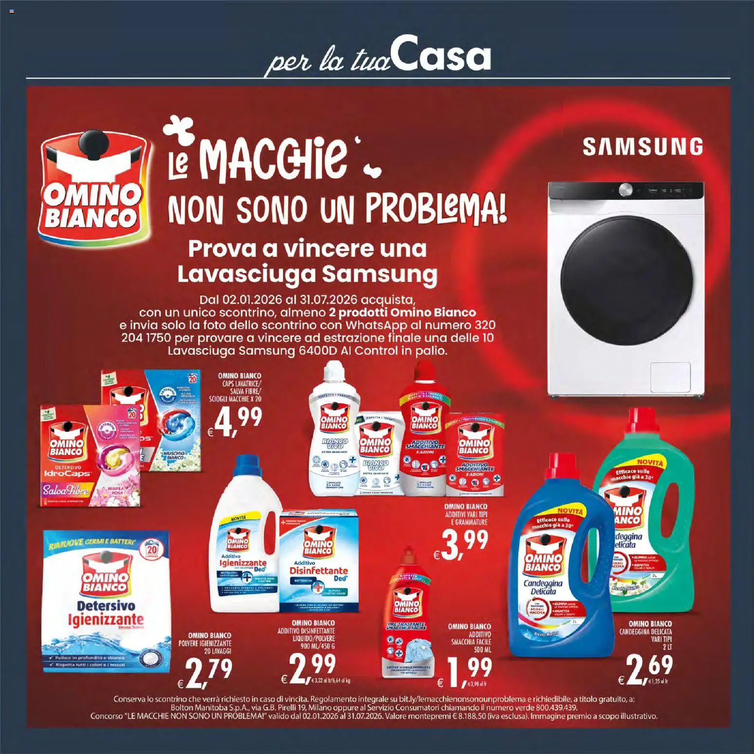 Volantino Decò del 30/06/2026 | Pagina: 39 | Prodotti: Lavasciuga, Candeggina, Samsung