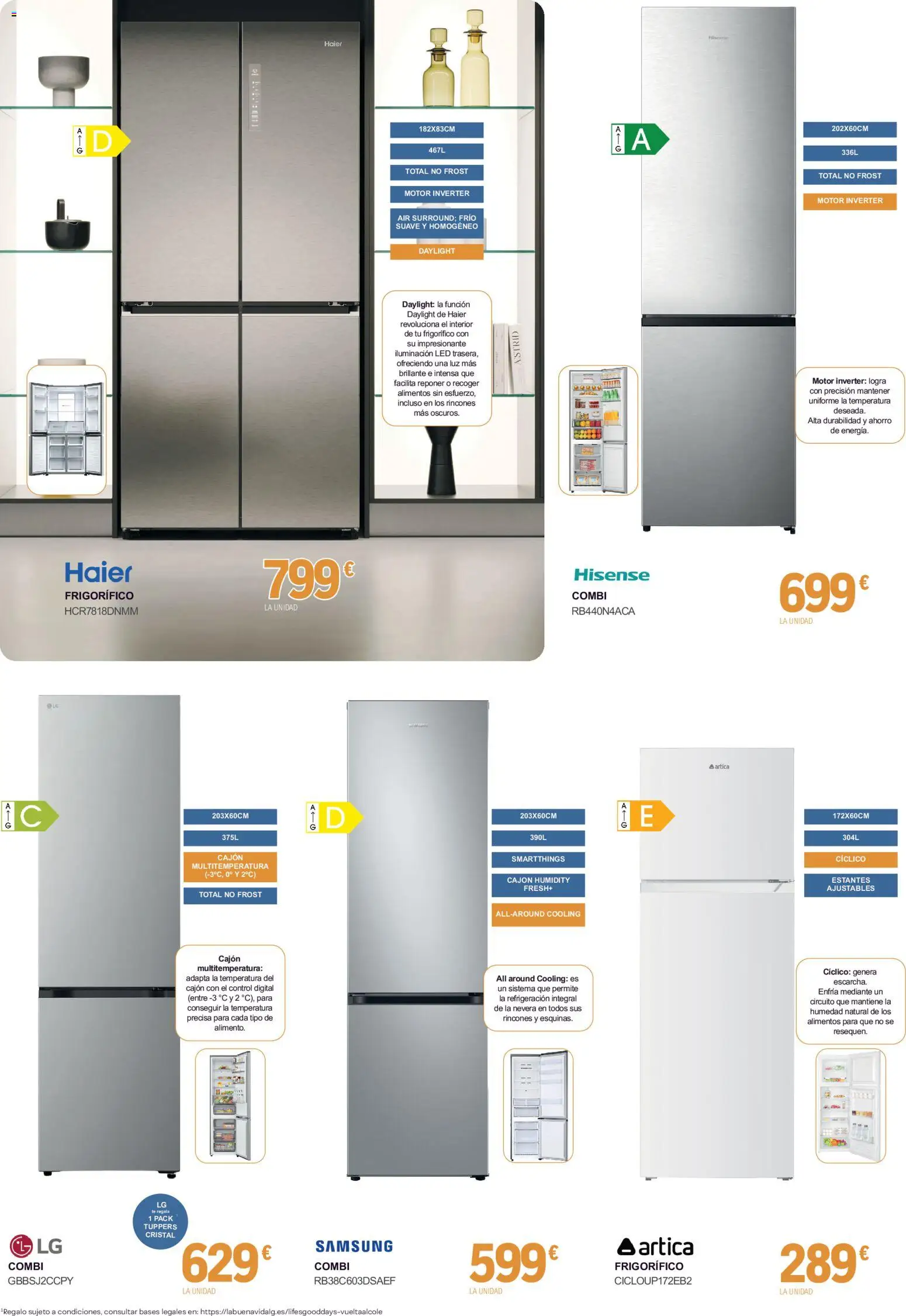 E.Leclerc folleto │ válido desde el 07/09/2026 | Página: 2 | Productos: Té, Combi, Nevera, Alimentos