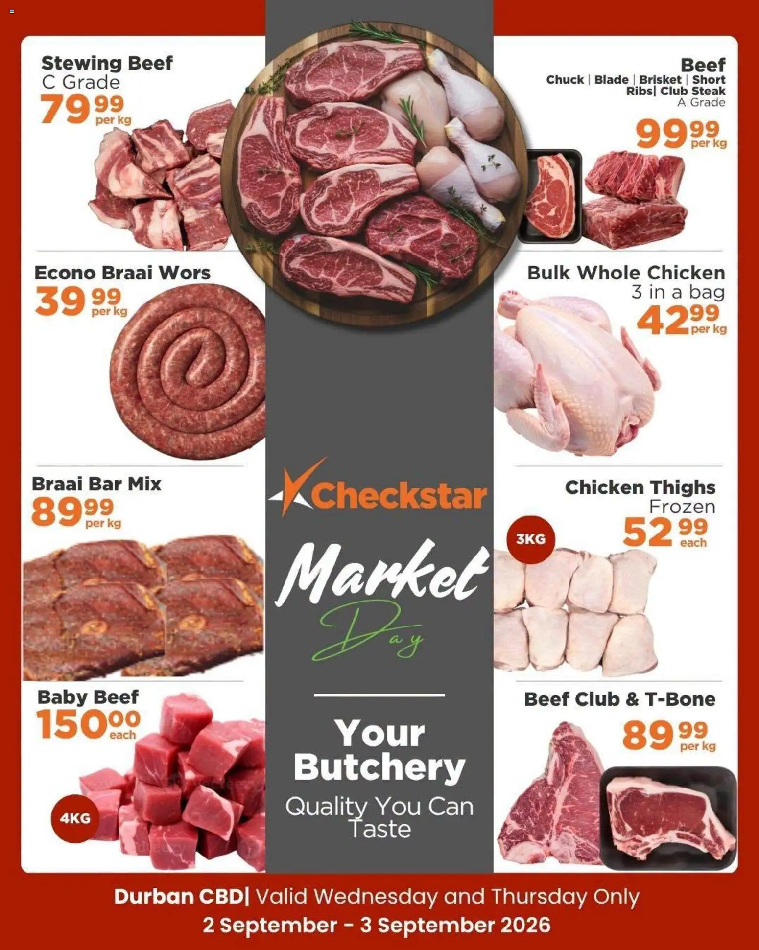 New Check Star catalogue – valid from 02/09/2026 | Page: 6 | Products: Steak, Ribs, Thighs, Beef