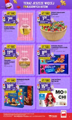 Pogląd oferty "POLOmarket gazetka - Frikasowe Hity" - ważna od 09.09.2026 | Strona: 7 | Produkty: Czekolada mleczna, Słony karmel, Lody, Kokos