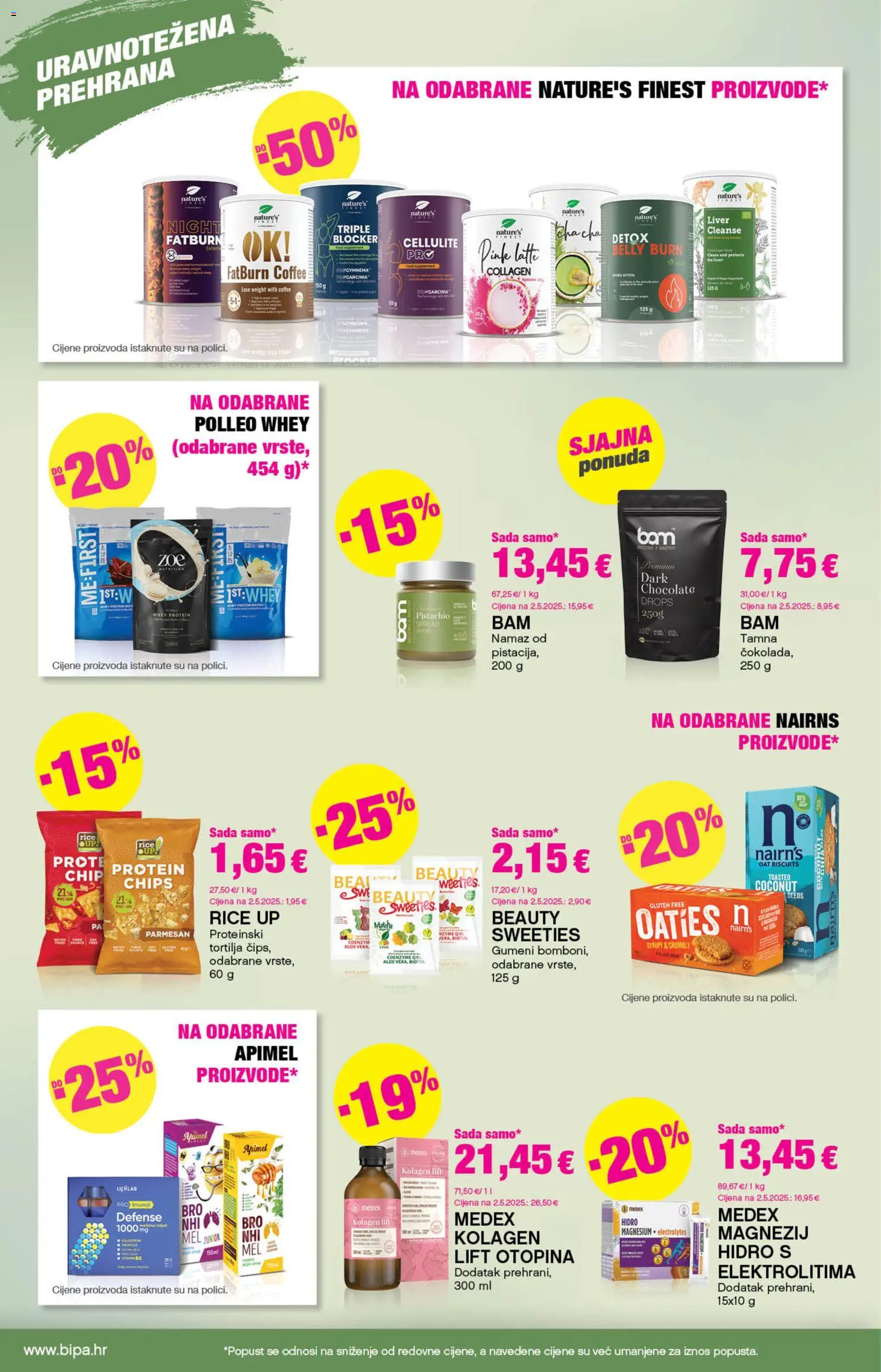 Bipa katalog | vrijedi od 29.10.2026 | Stranica: 20 | Proizvodi: Protein, Matcha, Aloe vera, Namaz