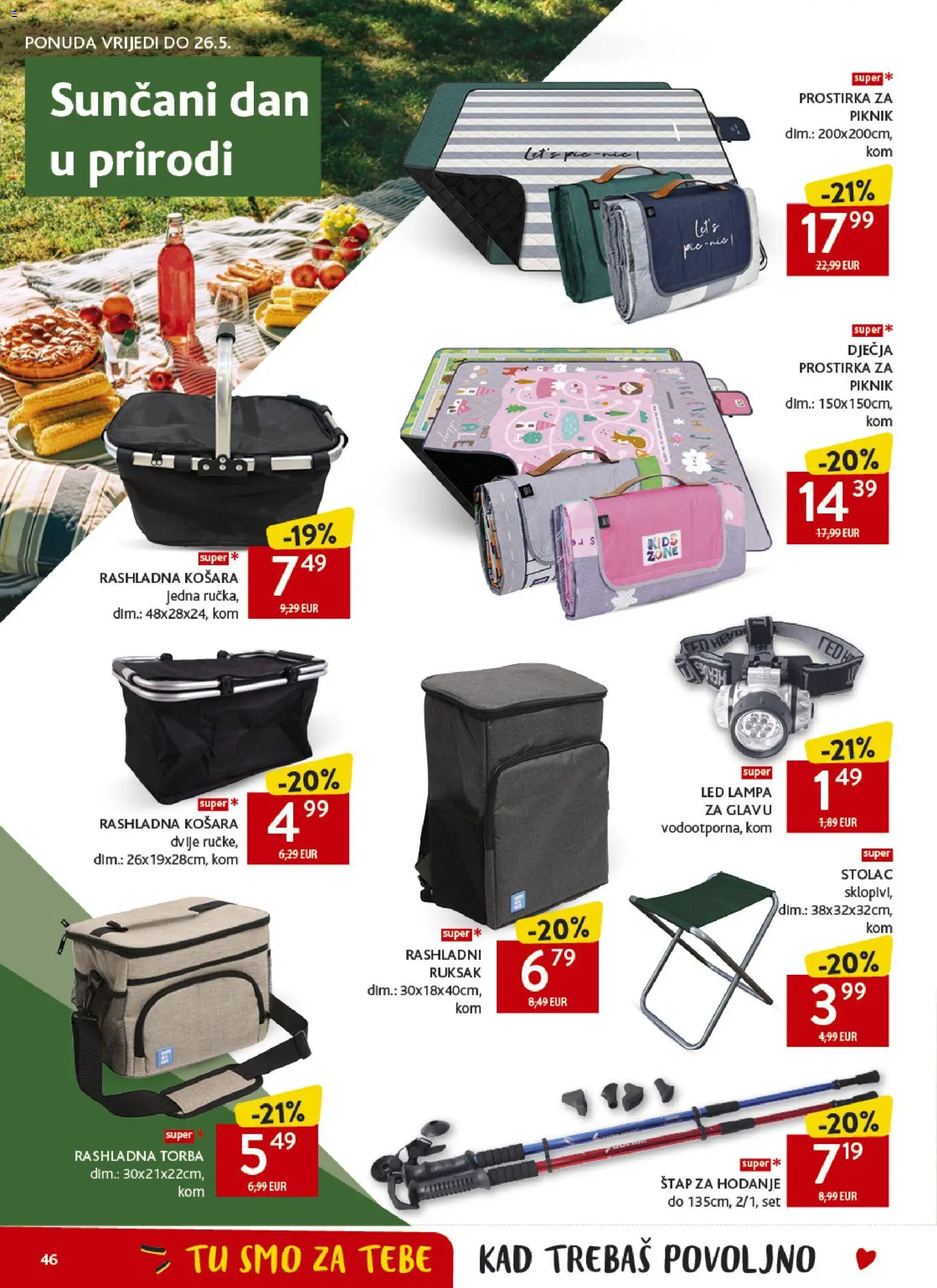 Konzum katalog | vrijedi od 13.05.2026 | Stranica: 46 | Proizvodi: Košara, Ruksak, Torba