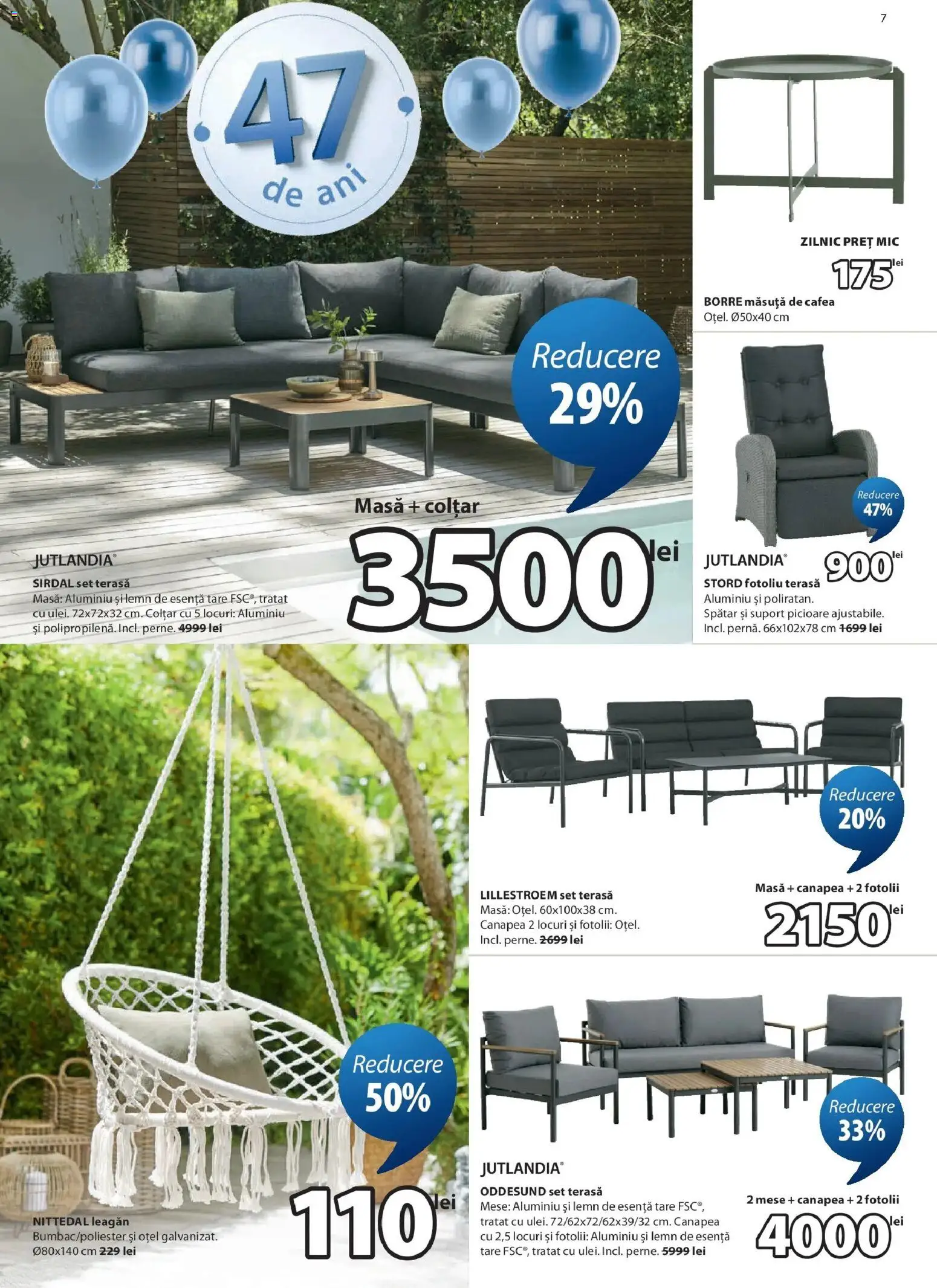 Noul catalog JYSK – valabil de la 25.03.2026 | Pagină: 7 | Produse: Fotoliu, Canapea, Colțar, Măsuță de cafea