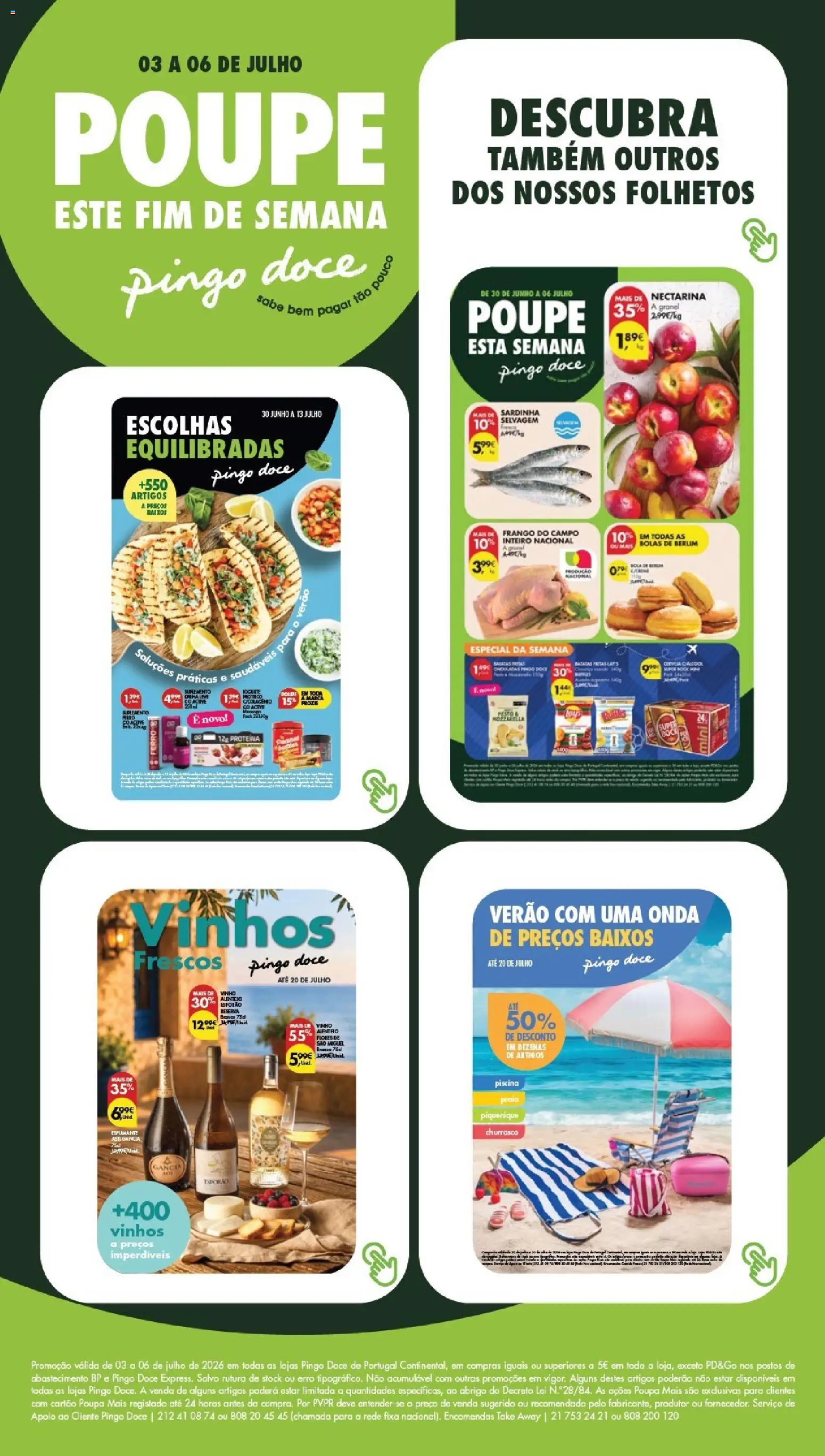 Pingo Doce Poupe este Fim de Semana │ válido de 03/07/2026 | Página: 22 | Produtos: Piscina, Ferro, Iogurte, Proteina