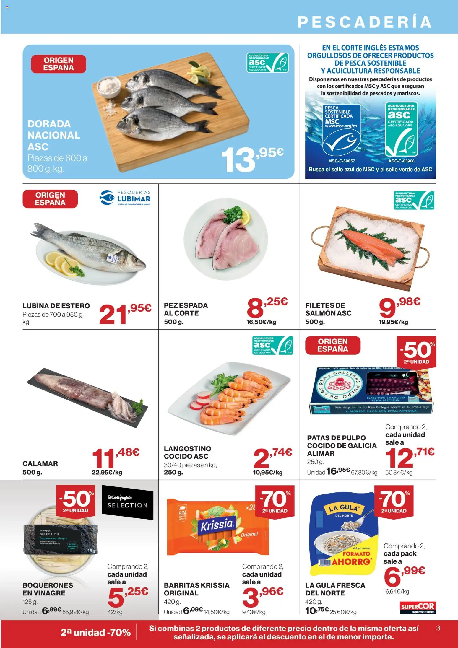 Supercor folleto │ válido desde el 10/09/2026 | Página: 3 | Productos: Jugo, Salmón, Vinagre, Langostino