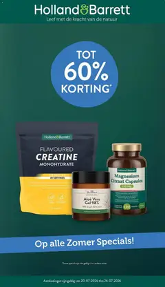 Holland & Barrett folder - Voorbeeld van een folder van Holland & Barrett, geldig van 20-07-2026