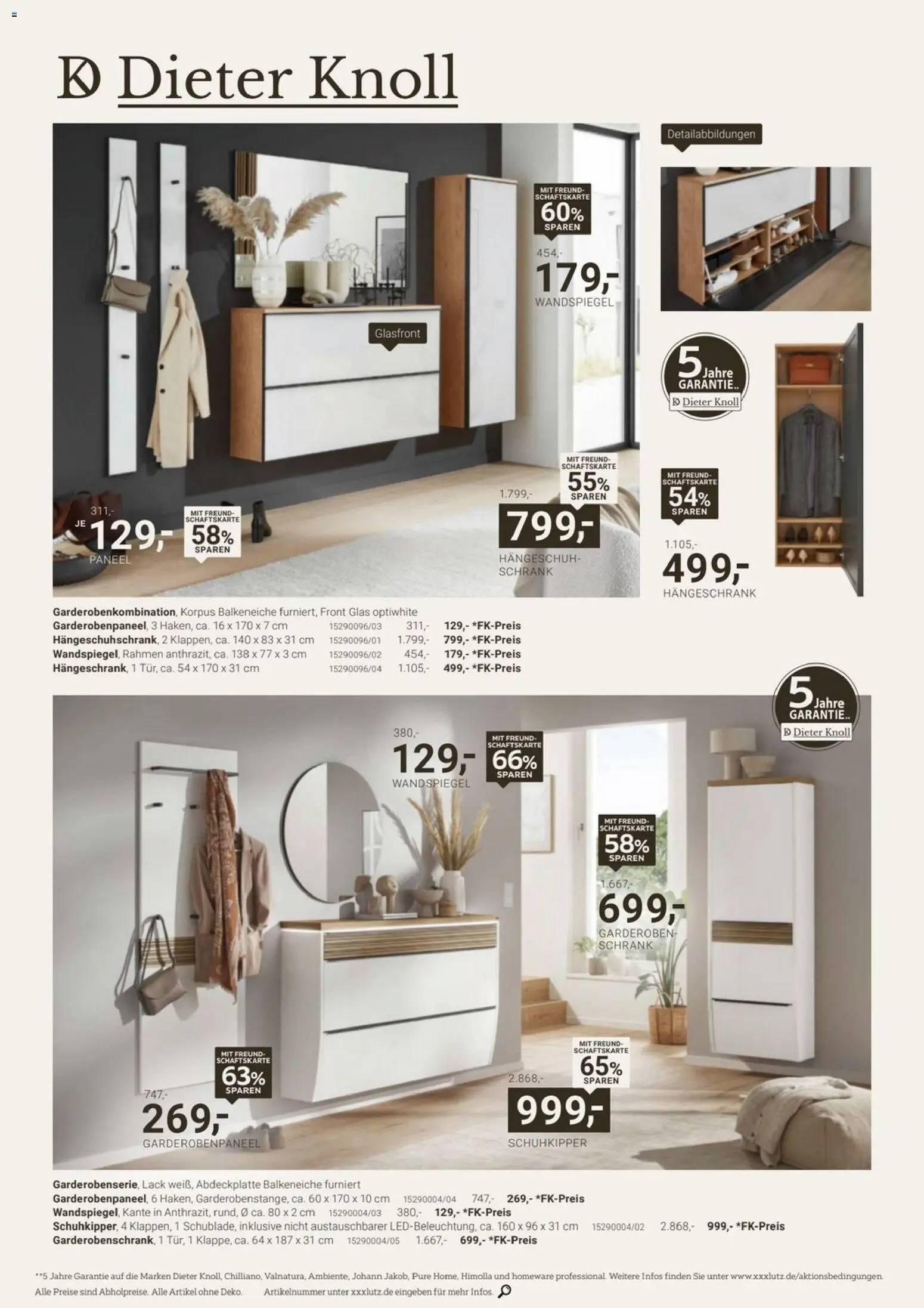XXXLutz Dieter Knoll Spezial – gültig ab 01.08.2026 | Seite: 32 | Produkte: Schrank, Wandspiegel, Schuhkipper, Hängeschrank