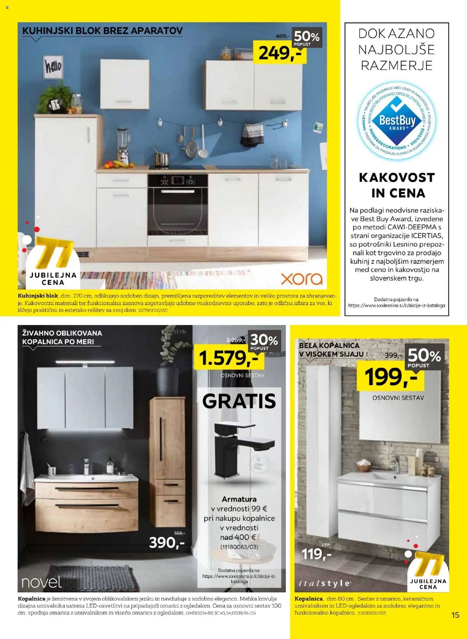 Novi XXXL Lesnina katalog ponudbe – veljaven od 31.08.2026 | Stran: 15