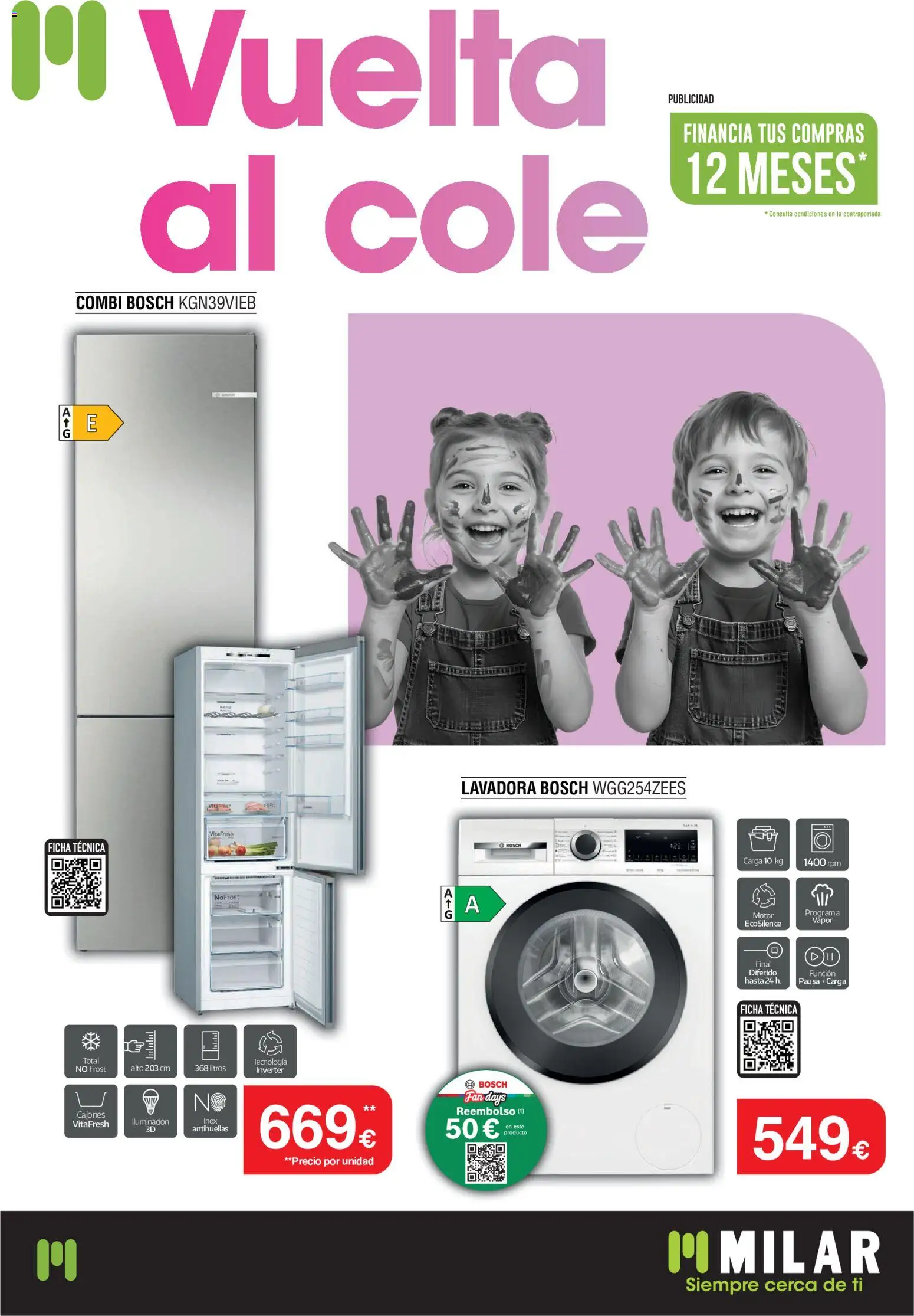 Milar folleto │ válido desde el 01/09/2026 | Página: 1 | Productos: Lavadora, Combi, Iluminación