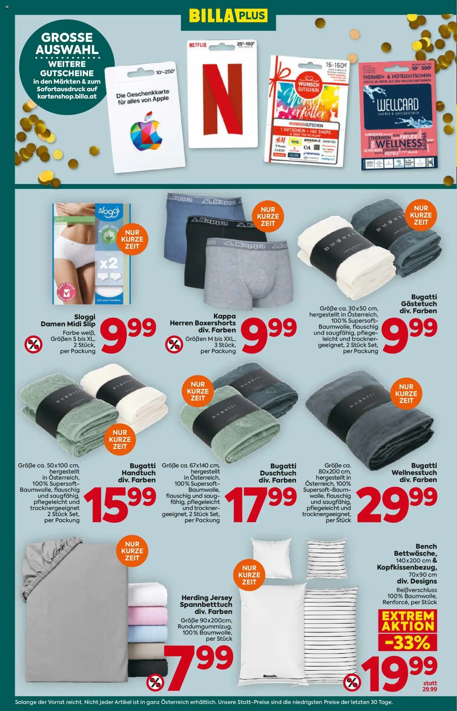 Billa Plus Flugblatt gültig ab 29.10.2026 | Seite: 18 | Produkte: Slip, Trockner, Apple
