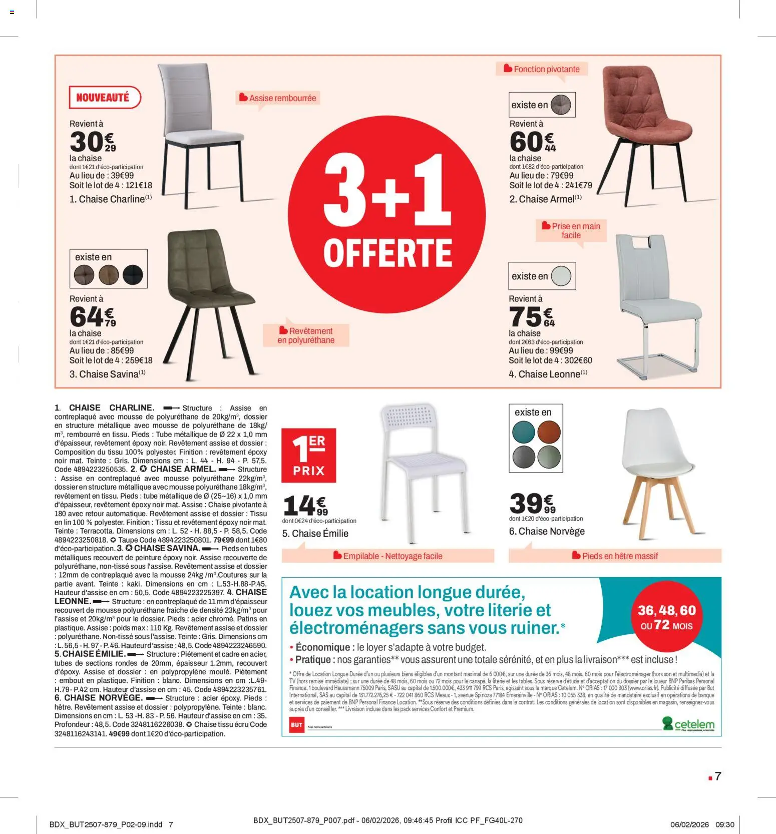 {H1} | Page: 7 | Produits: Poids, Chaise, Literie, Cadre