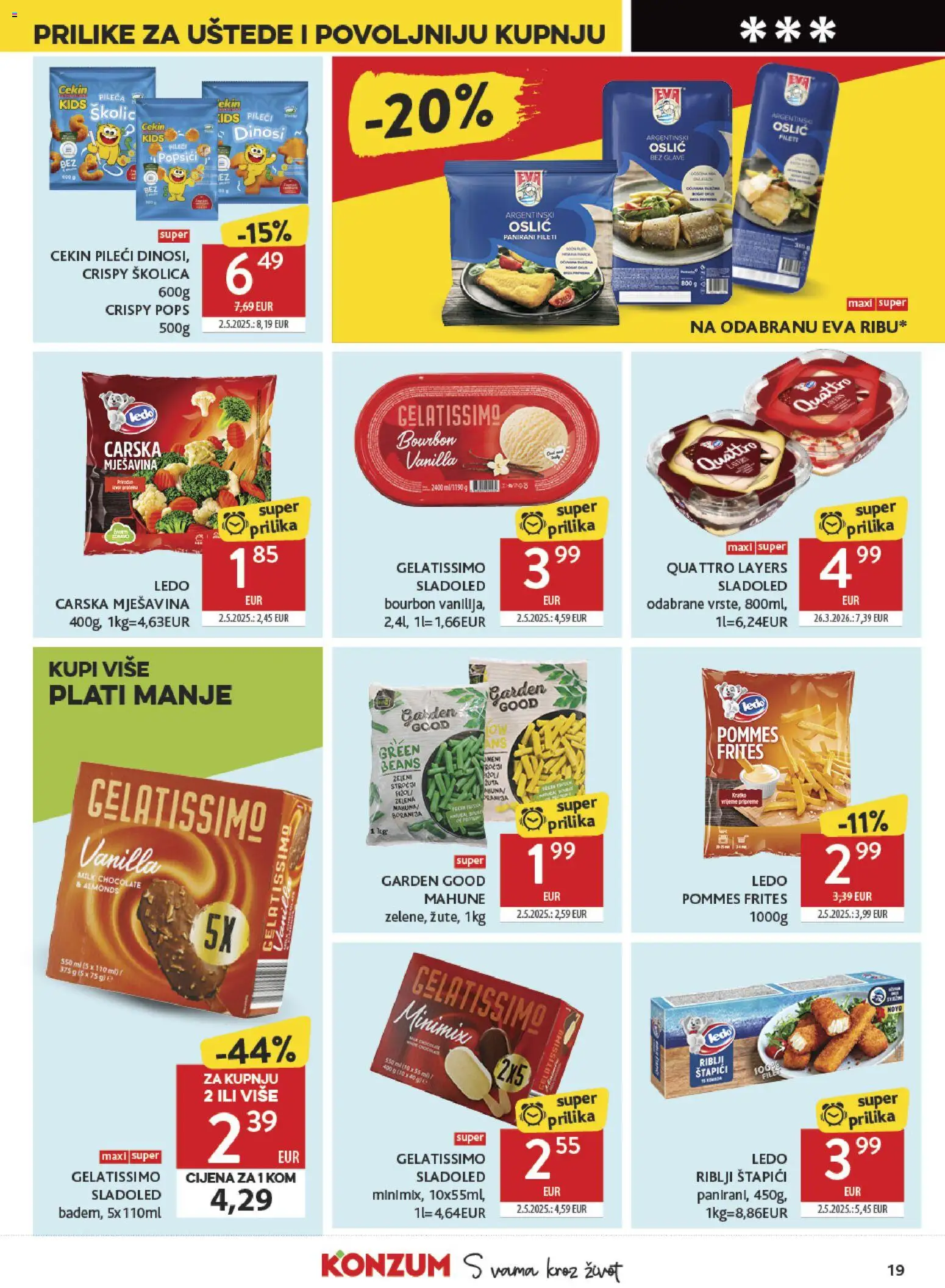 Konzum HR akciós ujság - amely érvényes a következő dátumtól: 20.05.2026 | Oldal: 19 | Termékek: Bourbon