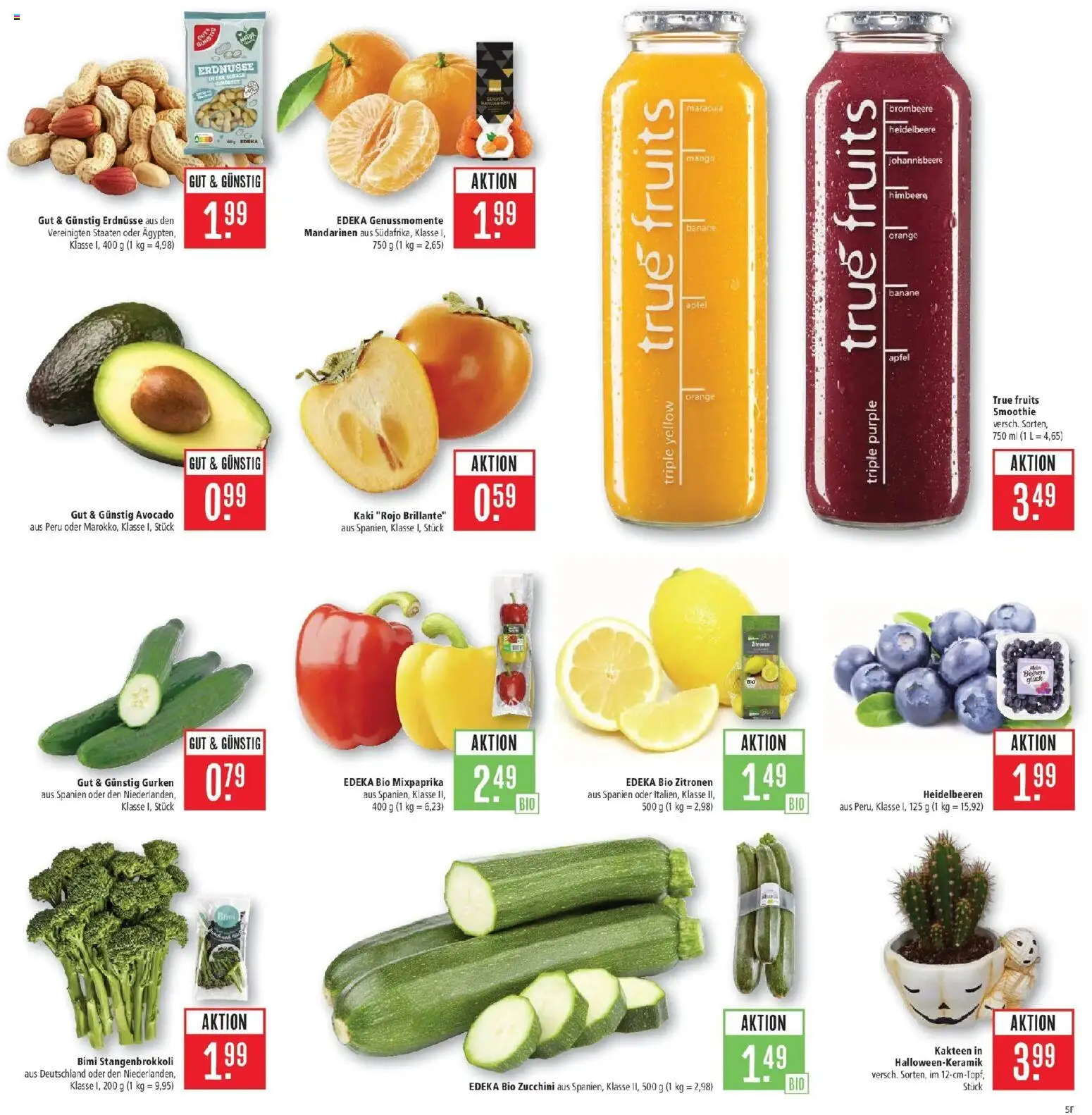 Marktkauf Prospekt Kirchheim (ab 26.10.2026) » Angebote online | Seite: 5 | Produkte: Erdnüsse, Avocado, Himbeere, Gurken